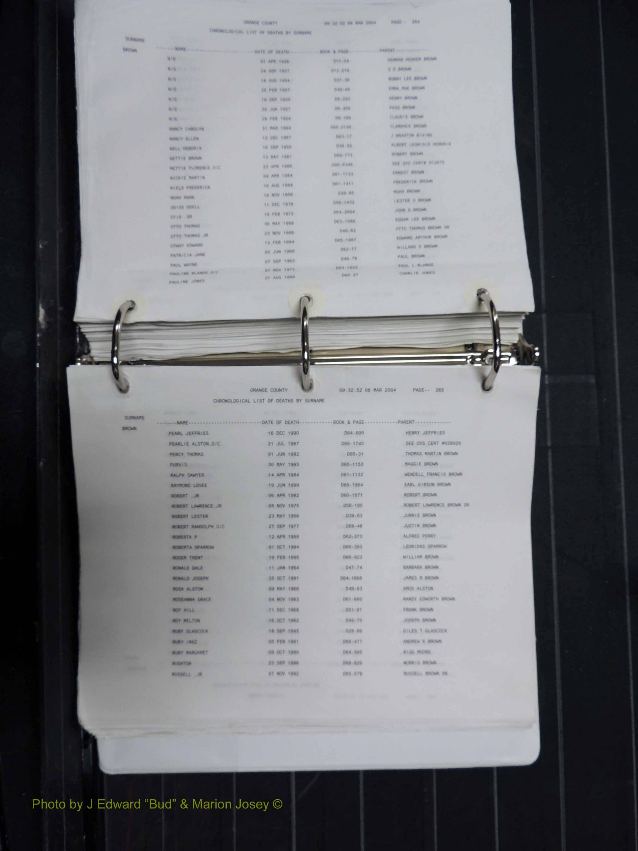 Orange Co, NC, Death Index, A-G, 1913-1998 (236).JPG