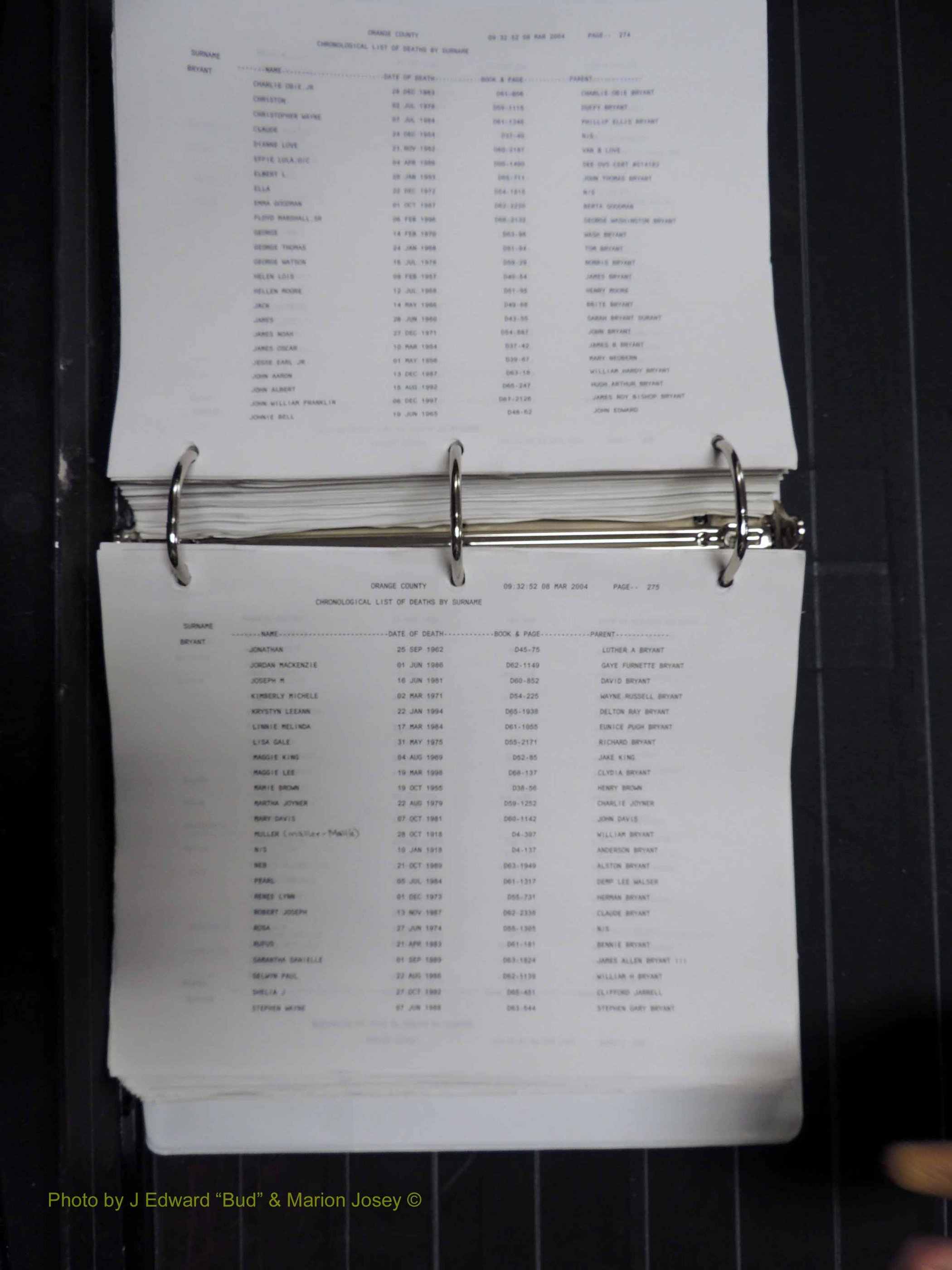 Orange Co, NC, Death Index, A-G, 1913-1998 (241).JPG