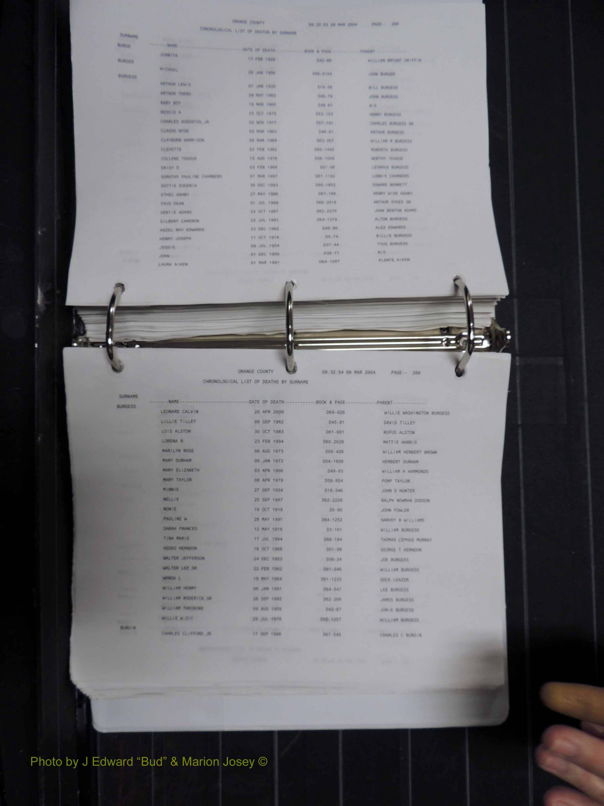 Orange Co, NC, Death Index, A-G, 1913-1998 (248).JPG