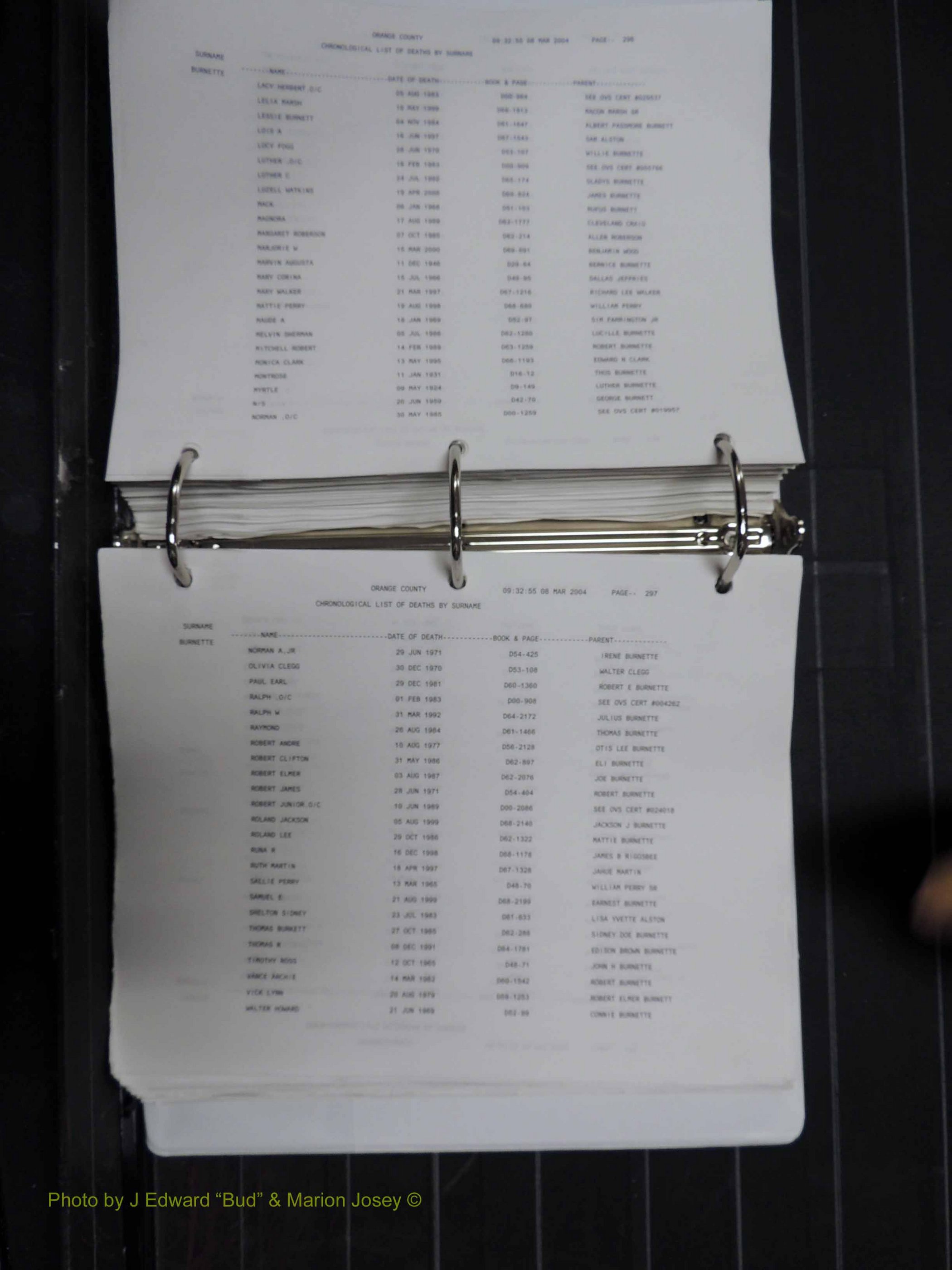 Orange Co, NC, Death Index, A-G, 1913-1998 (252).JPG