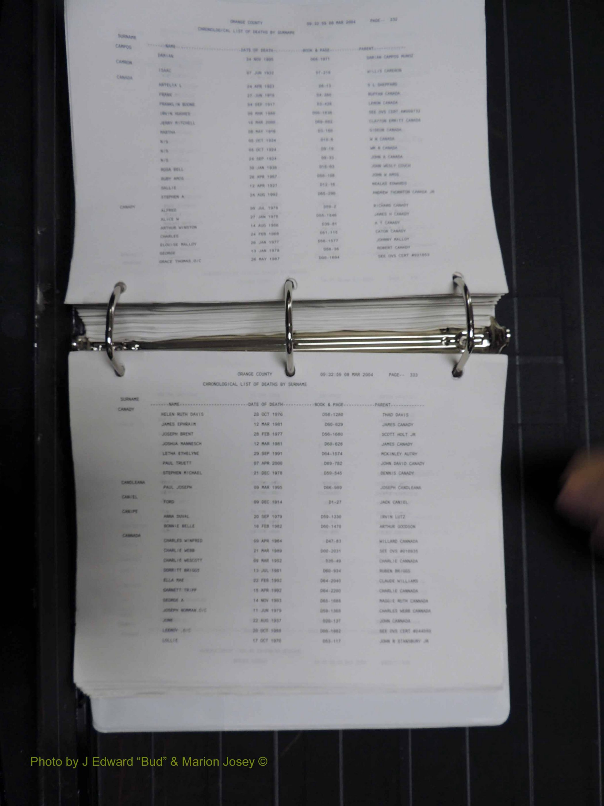Orange Co, NC, Death Index, A-G, 1913-1998 (271).JPG