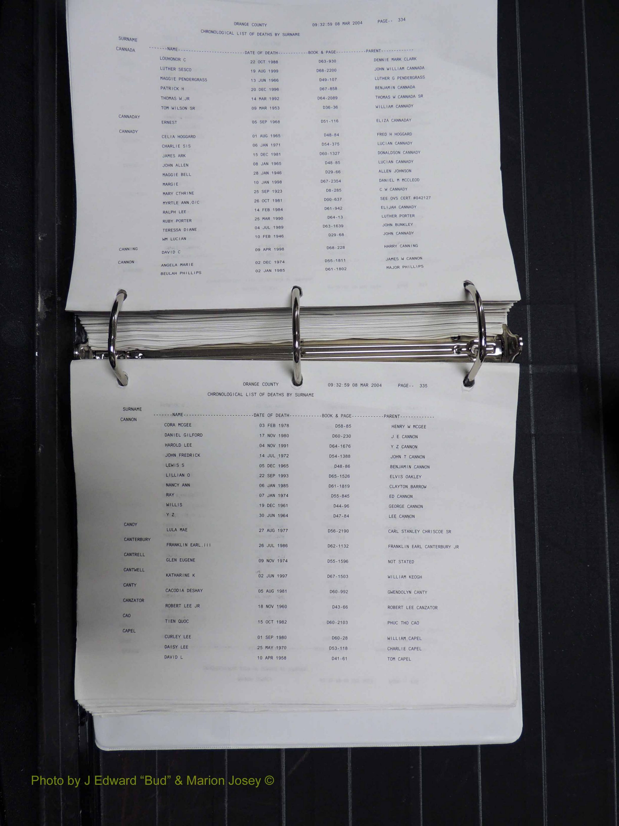 Orange Co, NC, Death Index, A-G, 1913-1998 (272).JPG