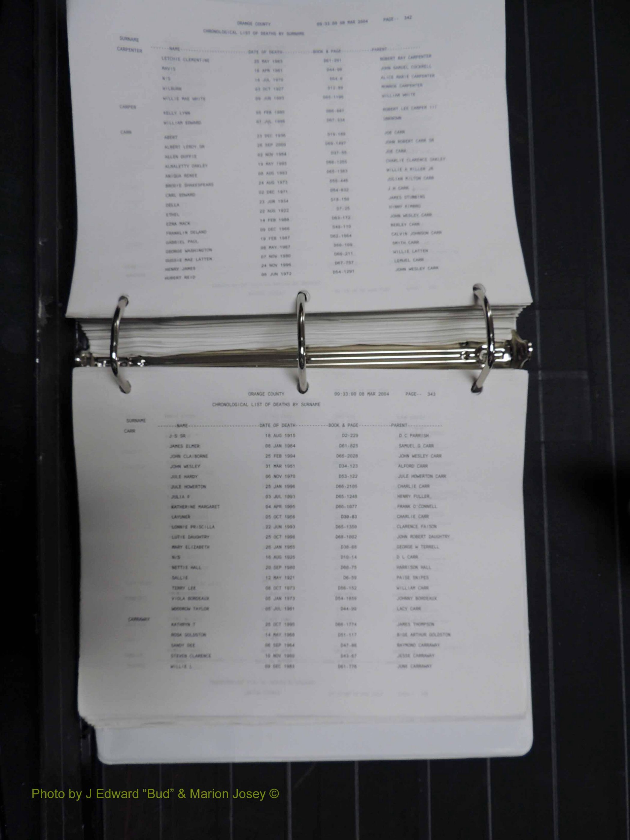 Orange Co, NC, Death Index, A-G, 1913-1998 (276).JPG