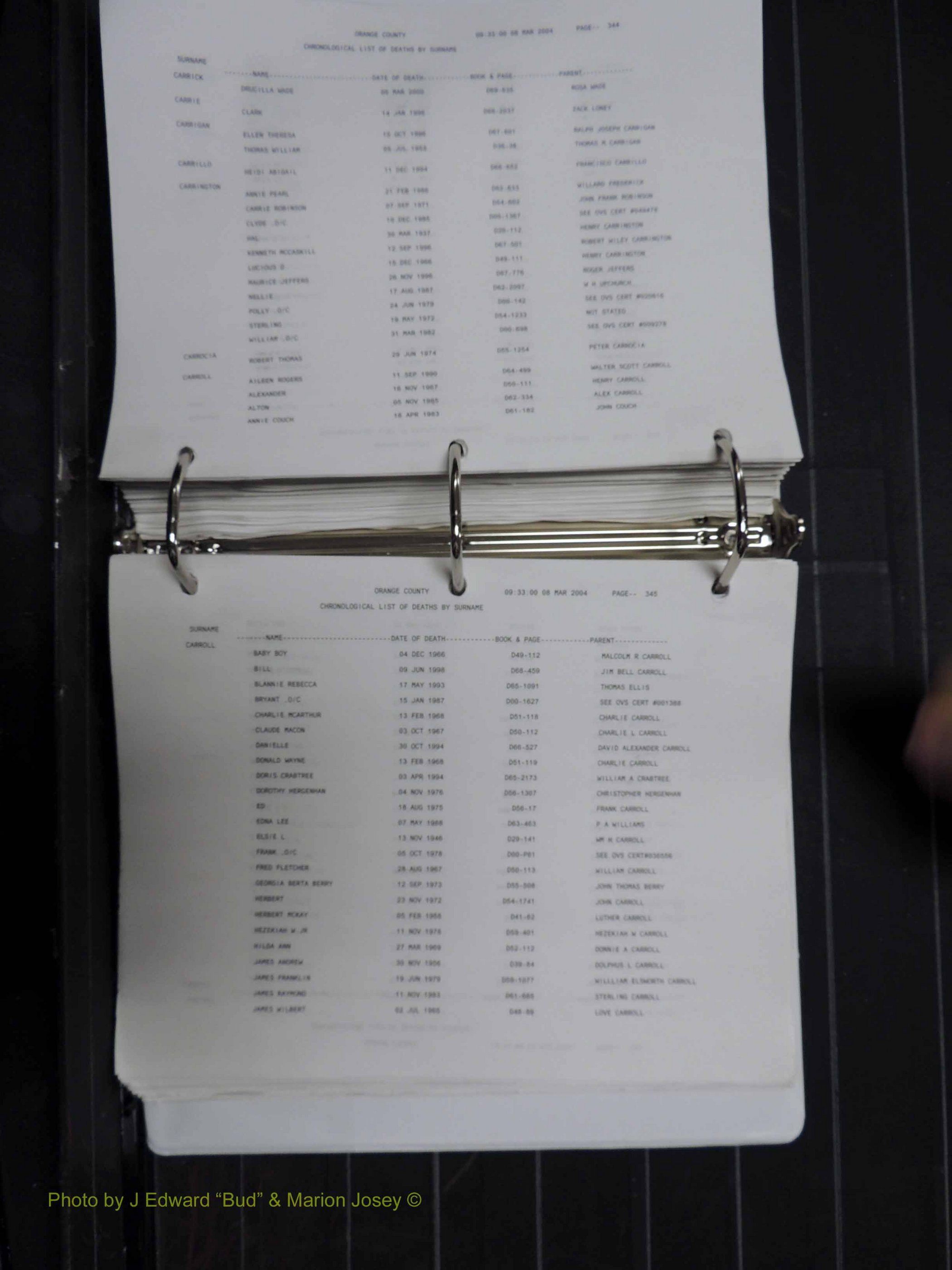 Orange Co, NC, Death Index, A-G, 1913-1998 (277).JPG