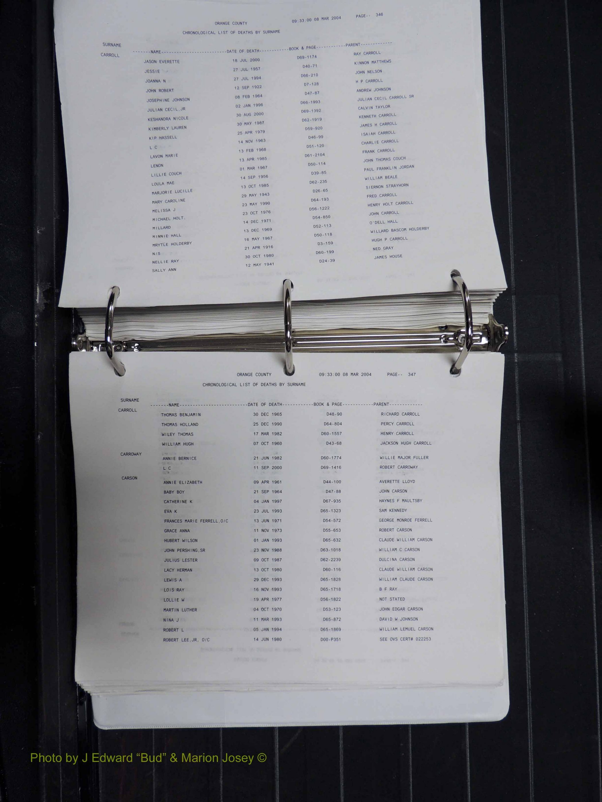 Orange Co, NC, Death Index, A-G, 1913-1998 (278).JPG