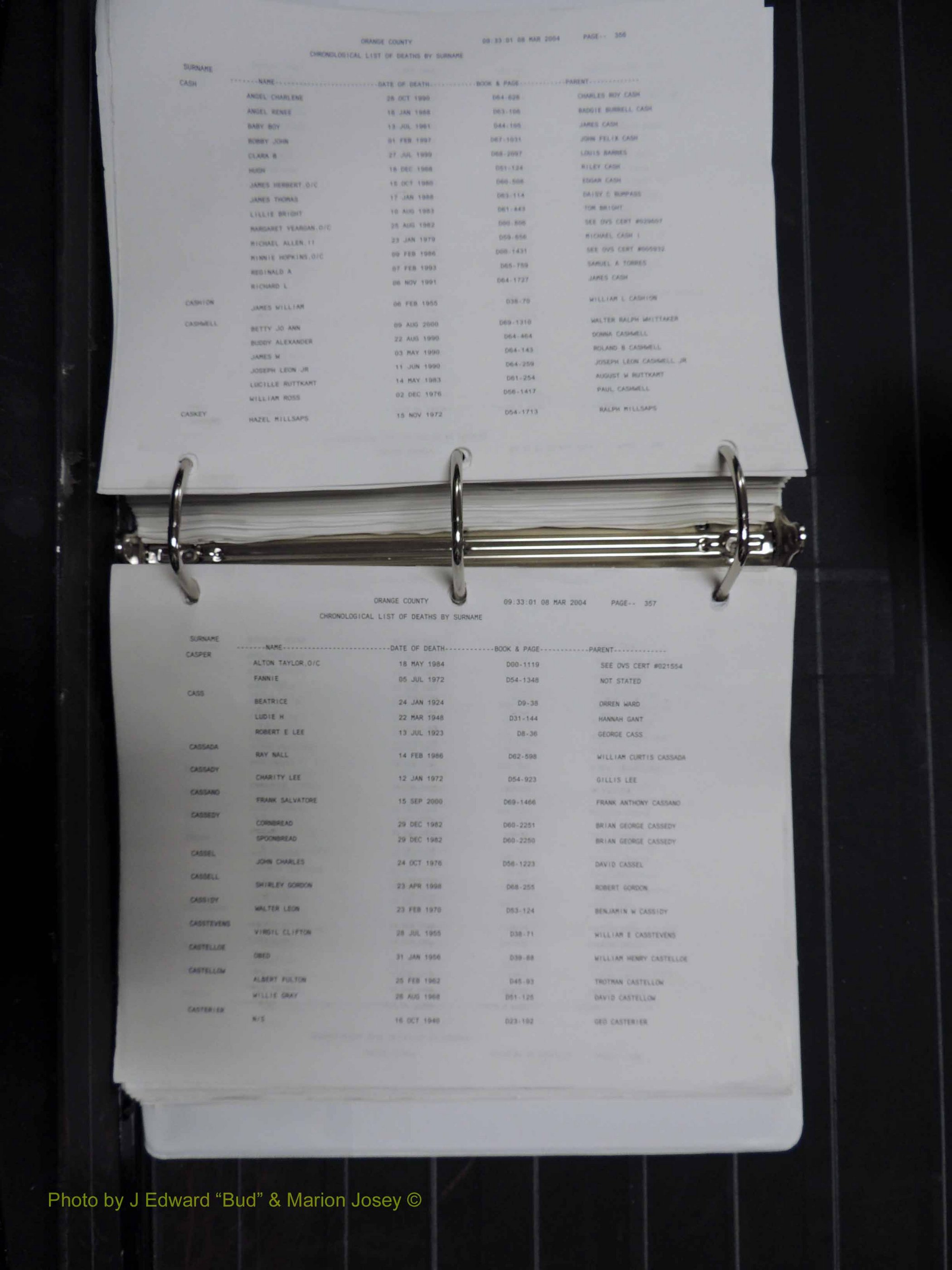 Orange Co, NC, Death Index, A-G, 1913-1998 (283).JPG