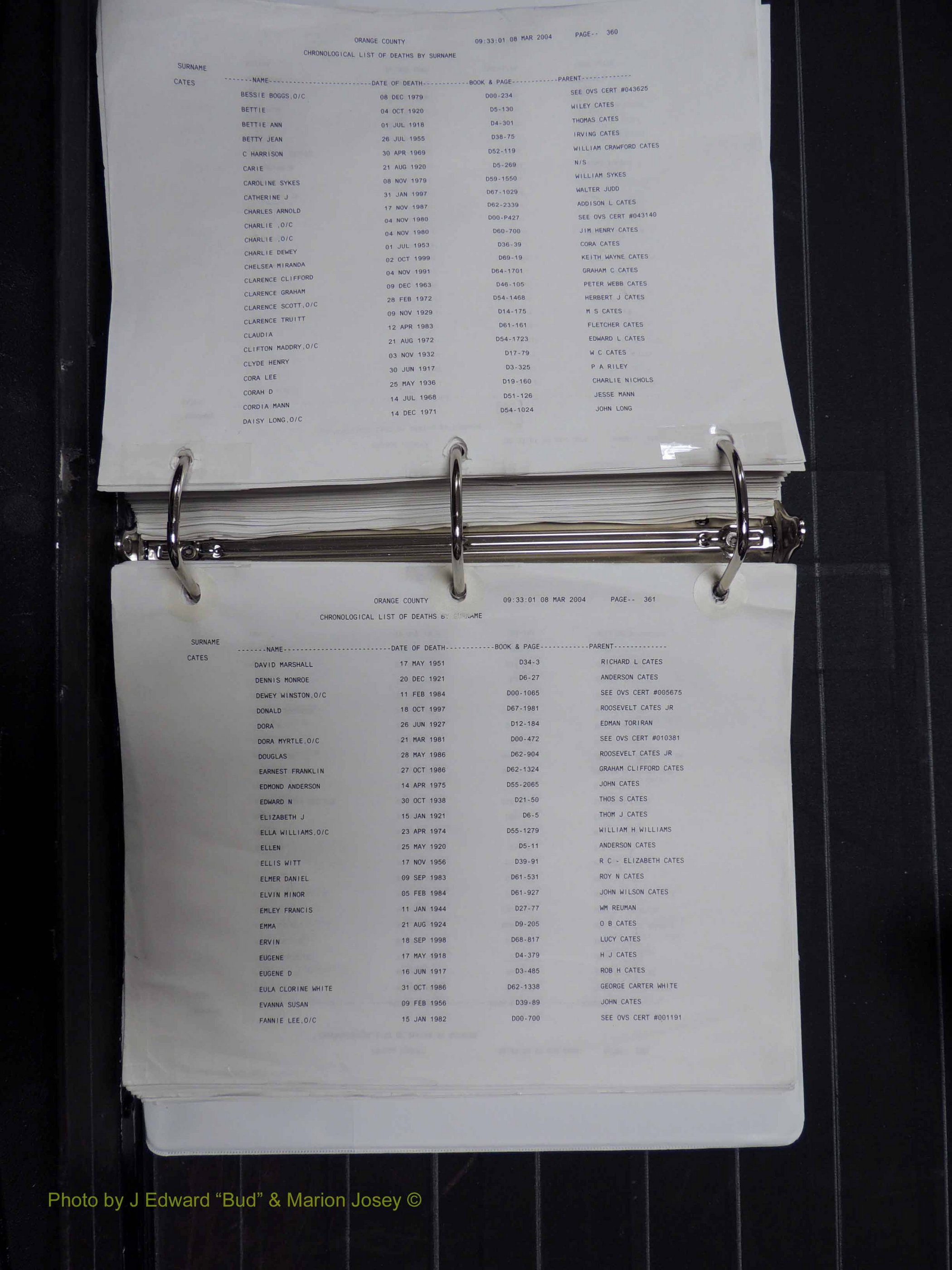Orange Co, NC, Death Index, A-G, 1913-1998 (285).JPG