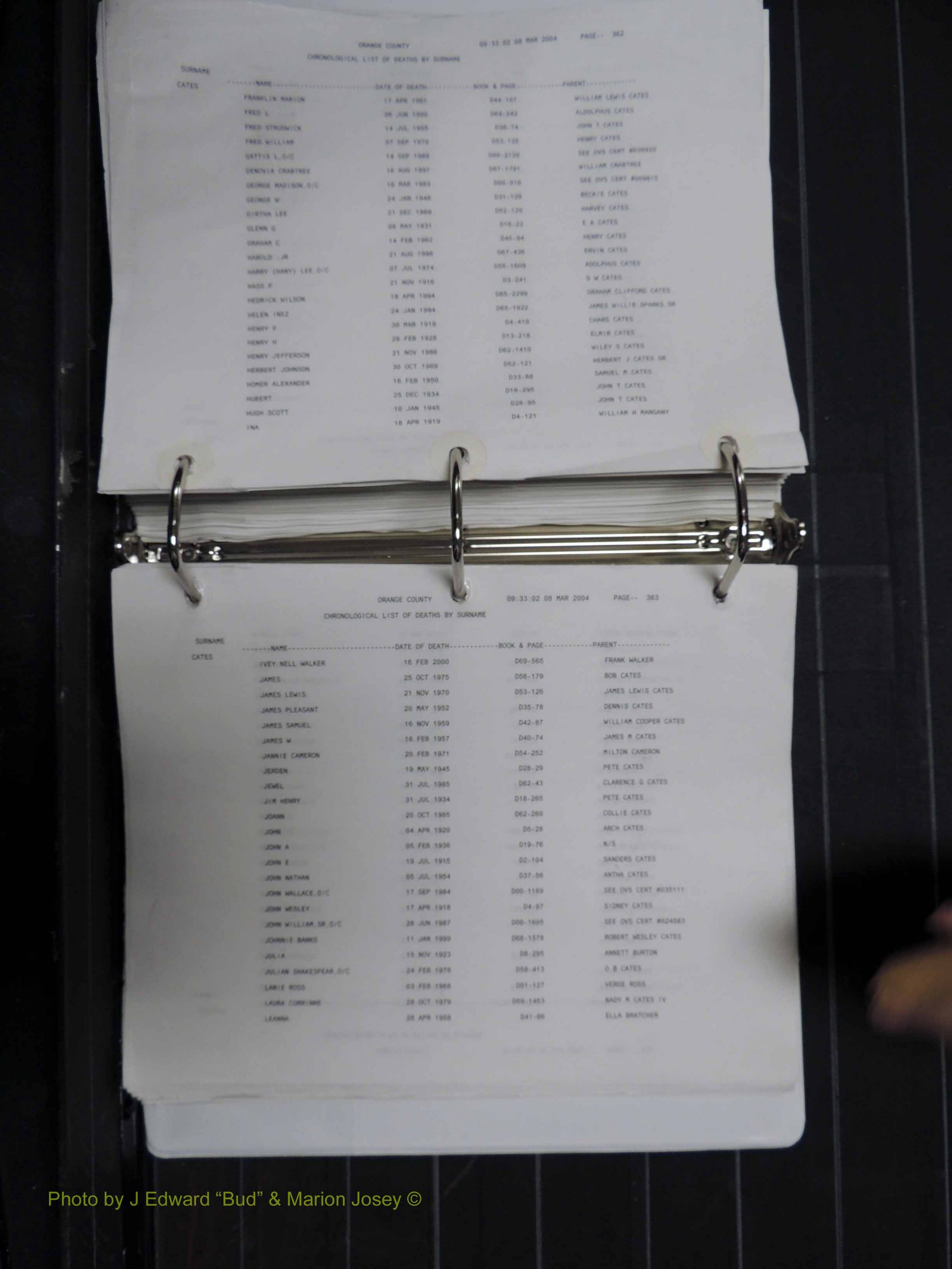 Orange Co, NC, Death Index, A-G, 1913-1998 (286).JPG