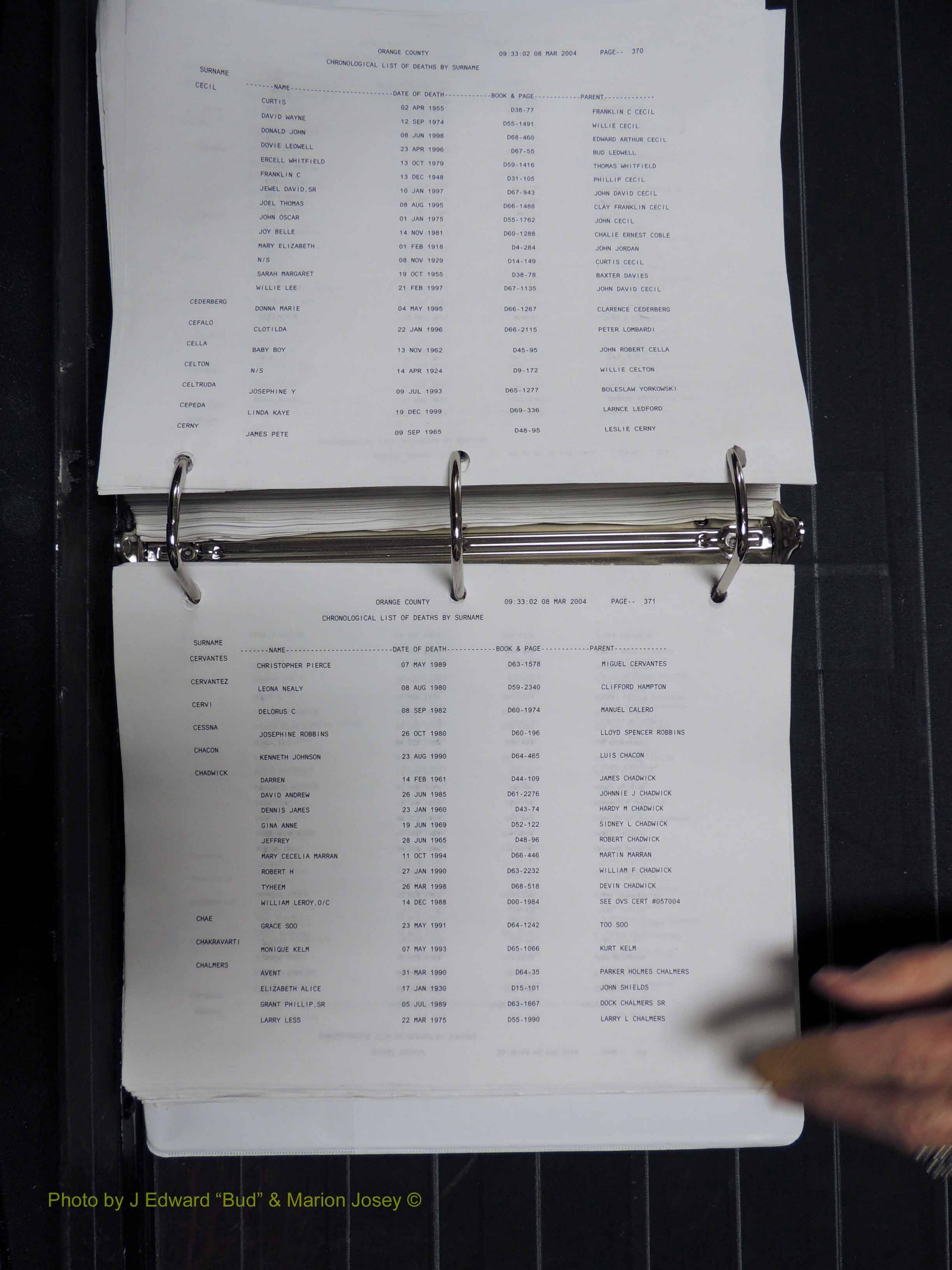 Orange Co, NC, Death Index, A-G, 1913-1998 (290).JPG