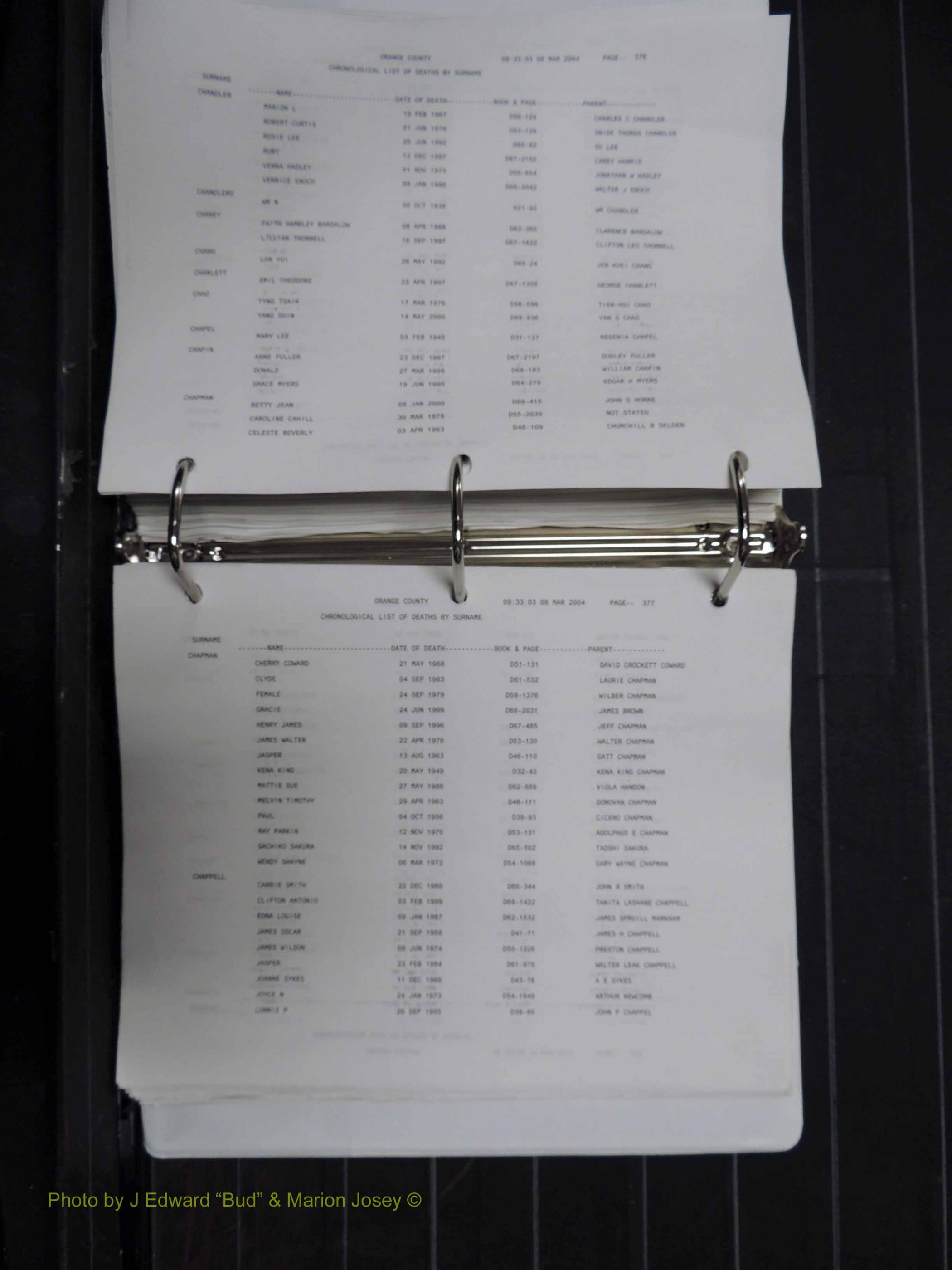 Orange Co, NC, Death Index, A-G, 1913-1998 (293).JPG
