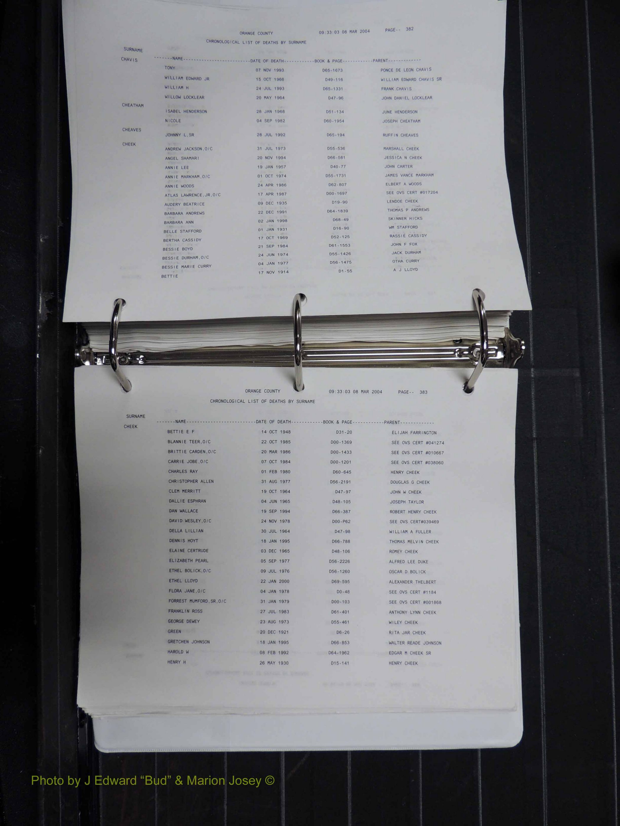 Orange Co, NC, Death Index, A-G, 1913-1998 (296).JPG