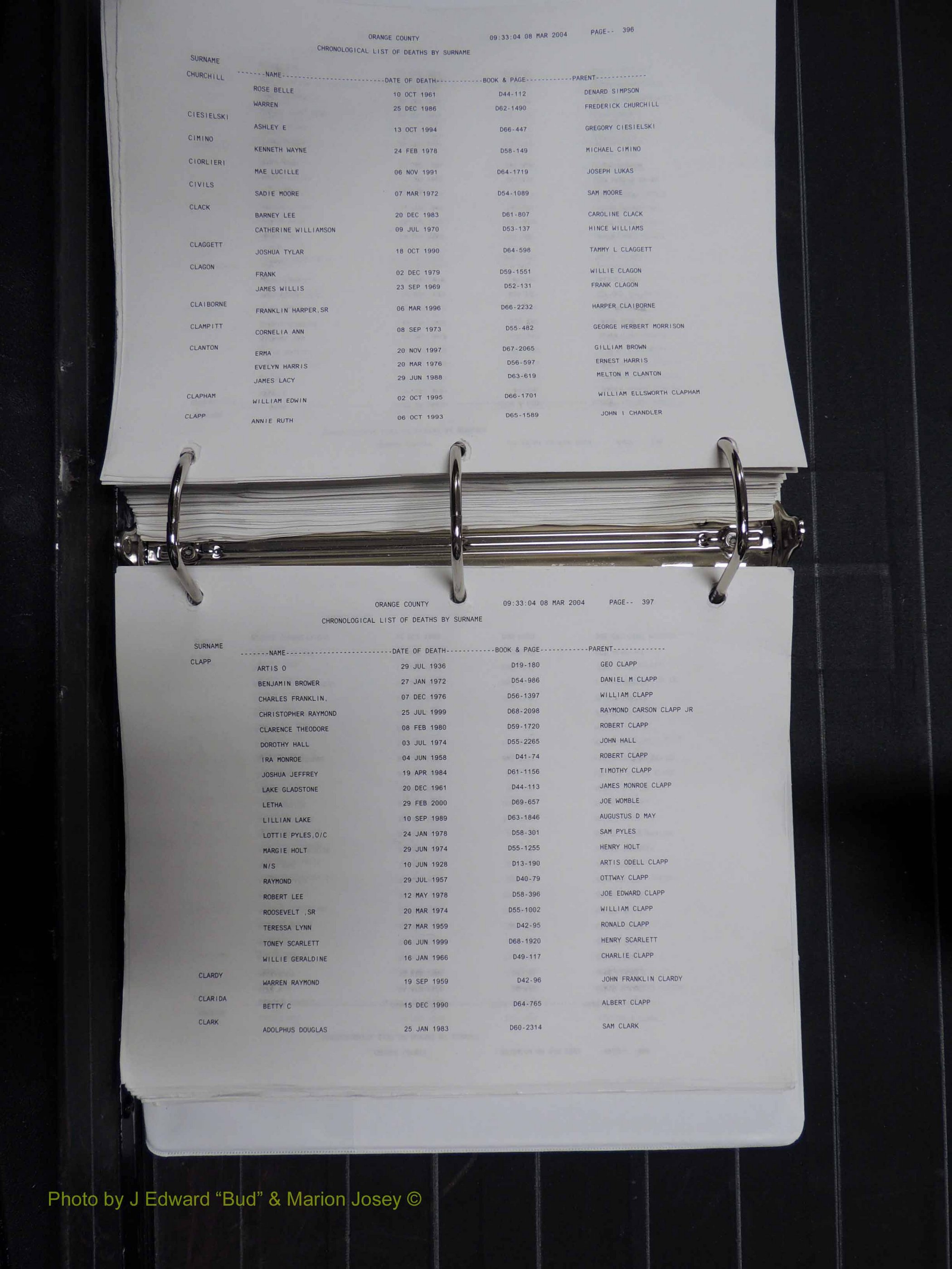 Orange Co, NC, Death Index, A-G, 1913-1998 (303).JPG
