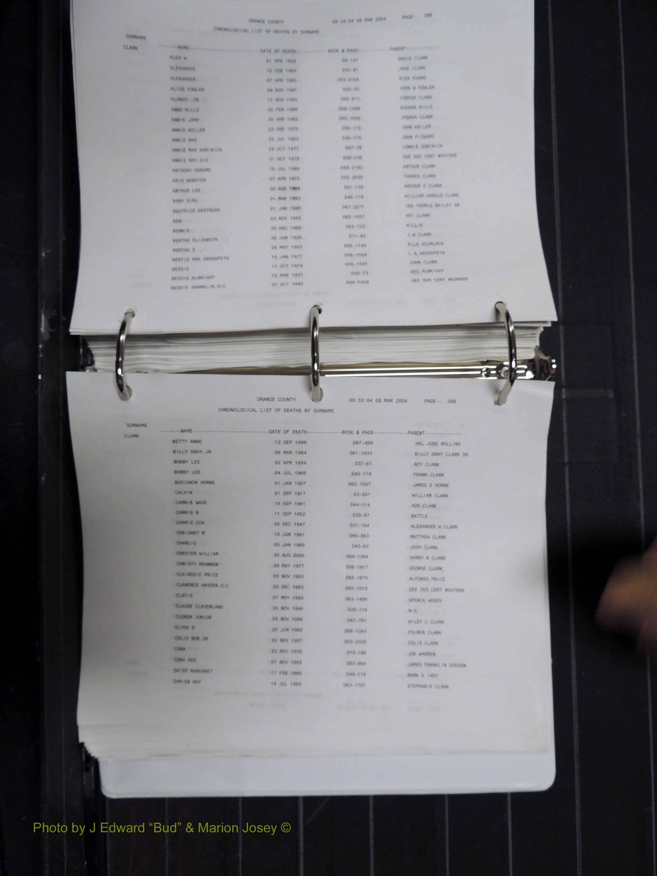 Orange Co, NC, Death Index, A-G, 1913-1998 (304).JPG