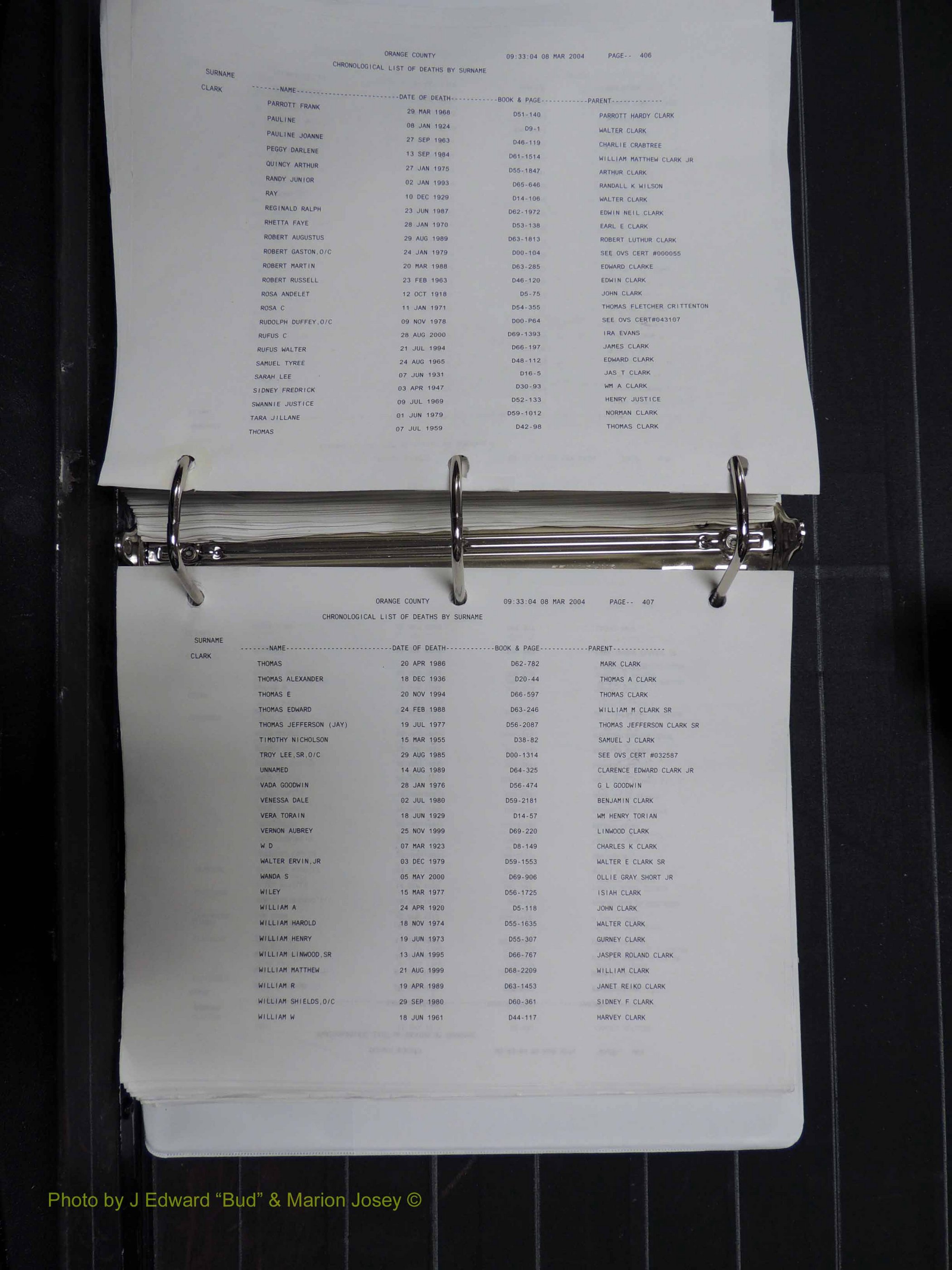 Orange Co, NC, Death Index, A-G, 1913-1998 (308).JPG