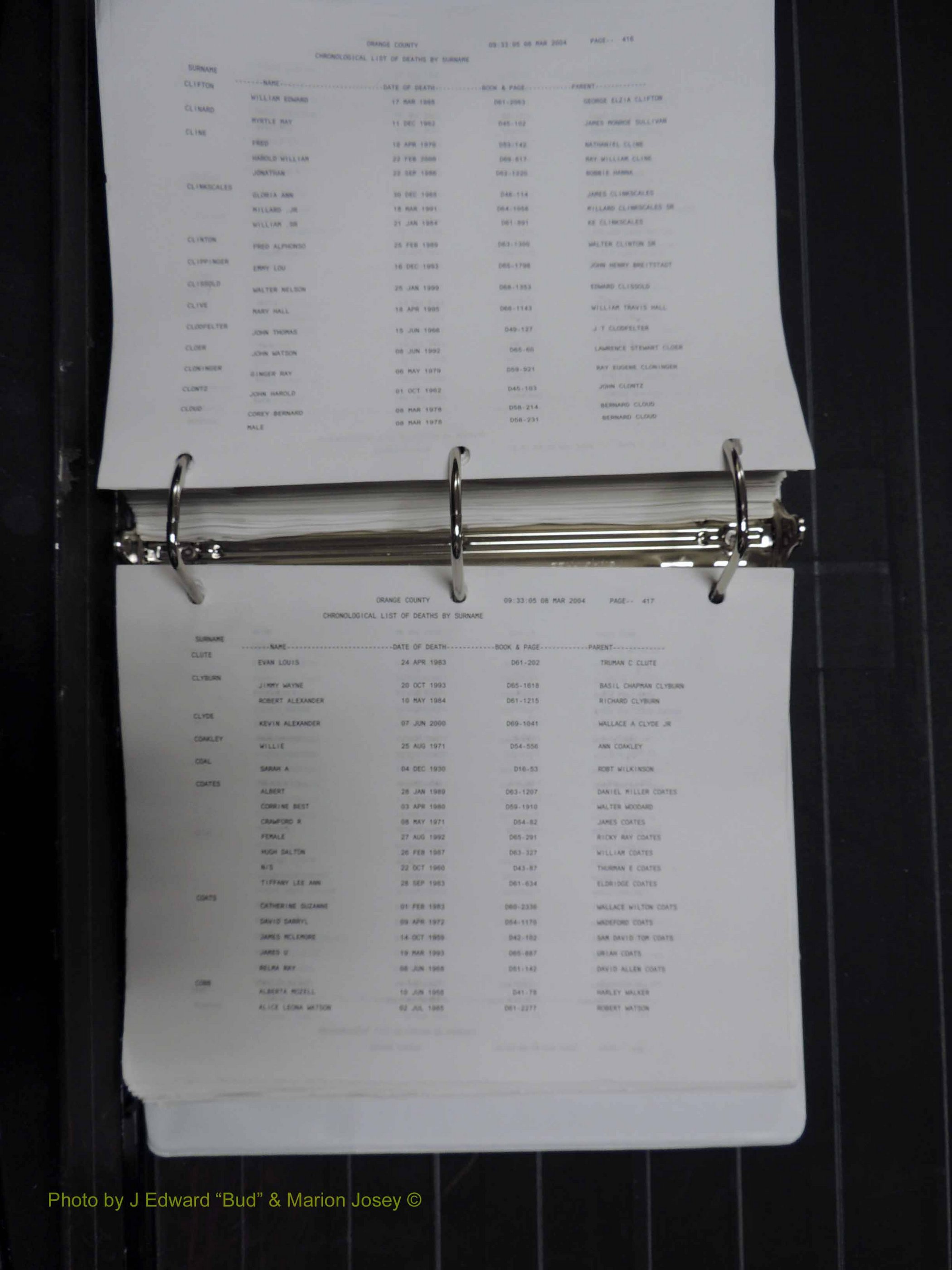 Orange Co, NC, Death Index, A-G, 1913-1998 (313).JPG