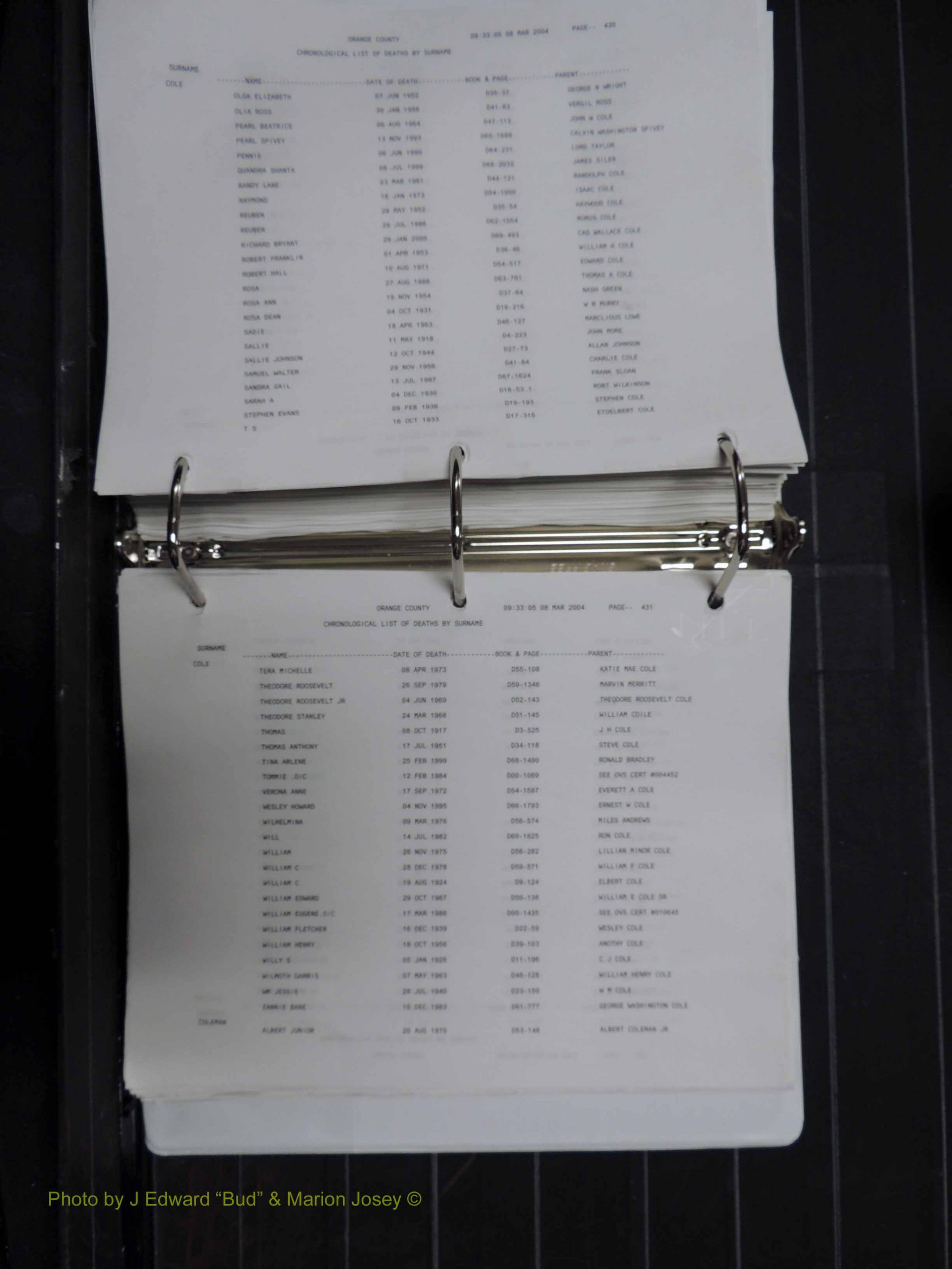 Orange Co, NC, Death Index, A-G, 1913-1998 (320).JPG