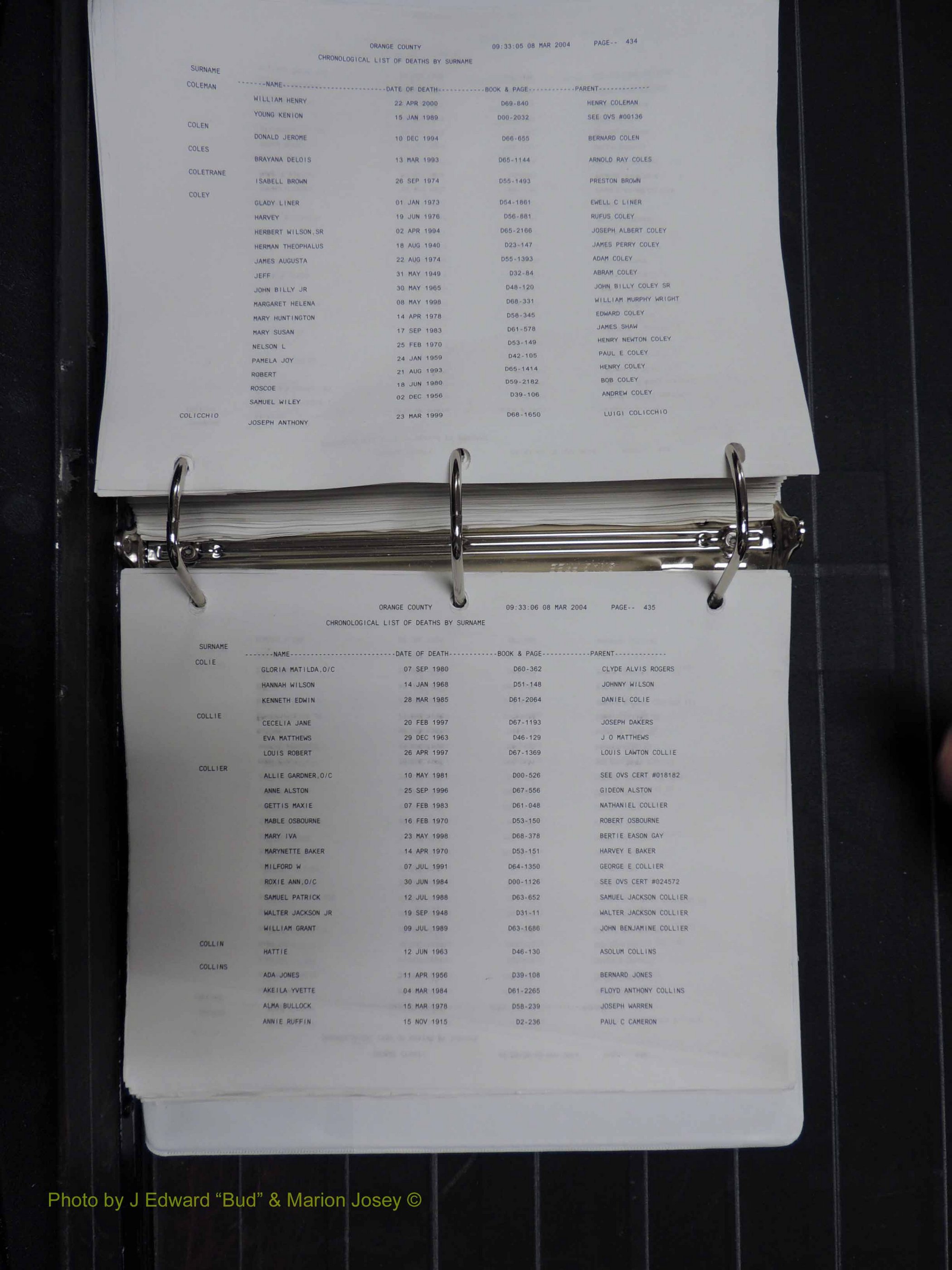 Orange Co, NC, Death Index, A-G, 1913-1998 (322).JPG