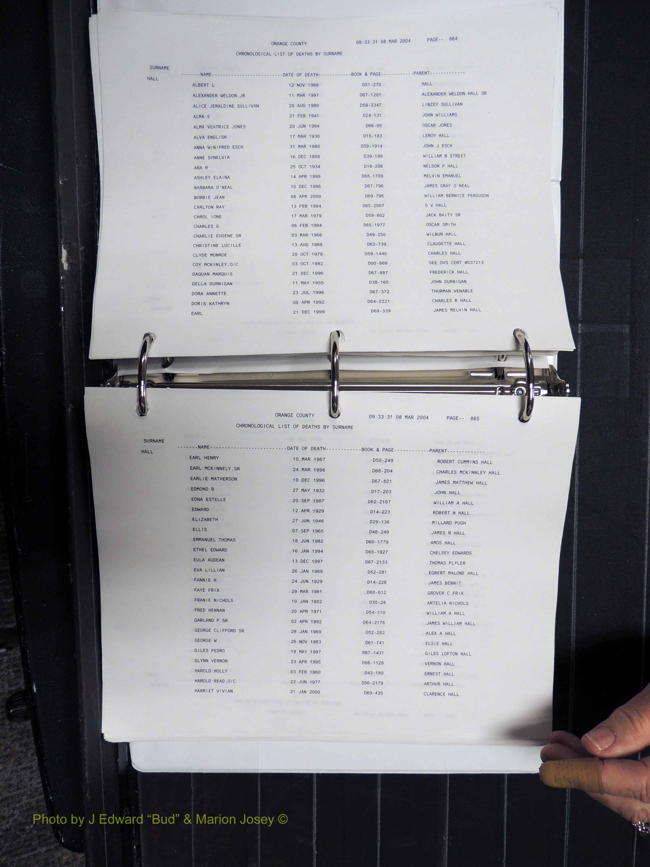 Orange Co, NC, Death Index, G-O, 1913-1998 (153).JPG