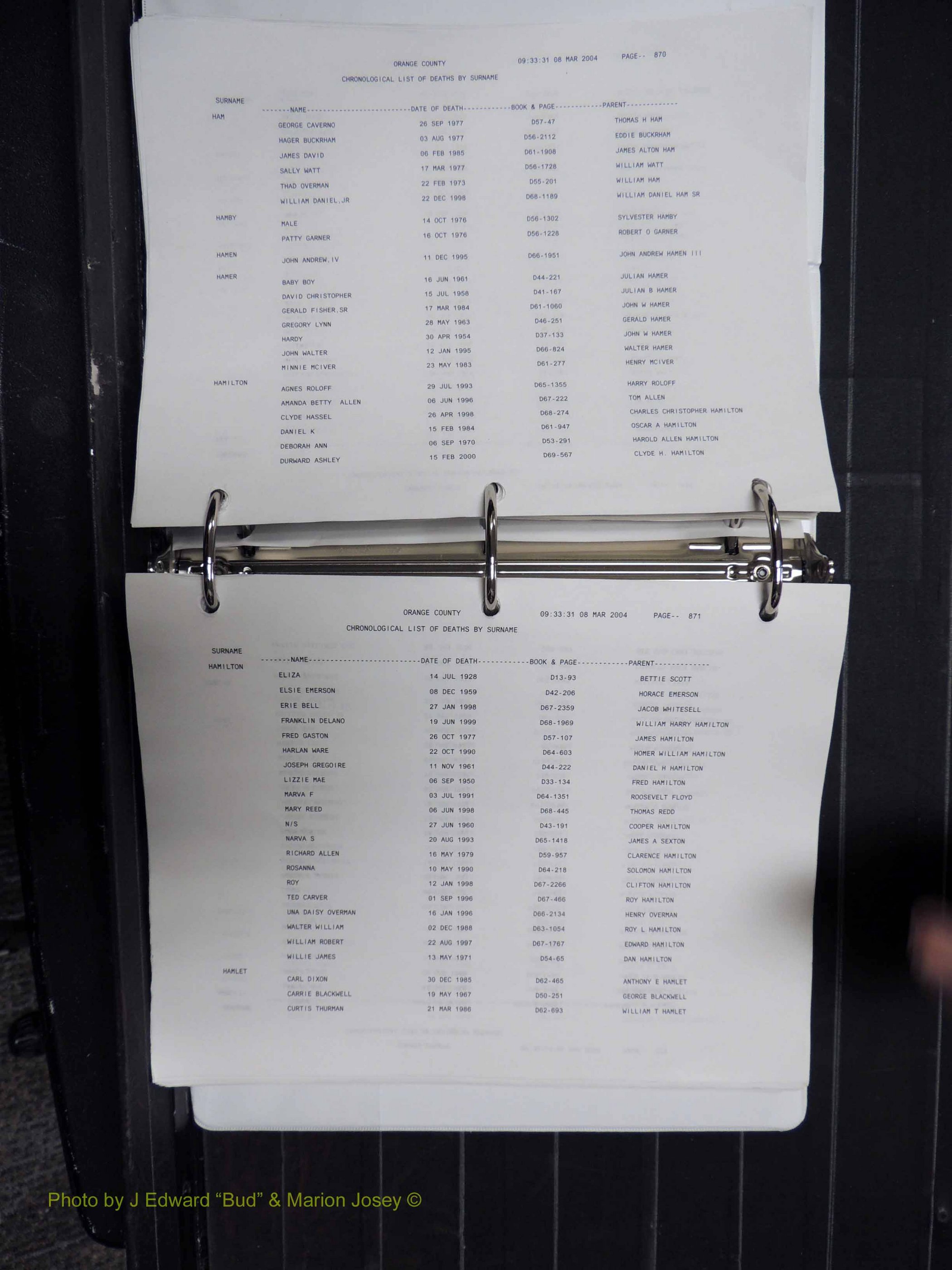 Orange Co, NC, Death Index, G-O, 1913-1998 (156).JPG