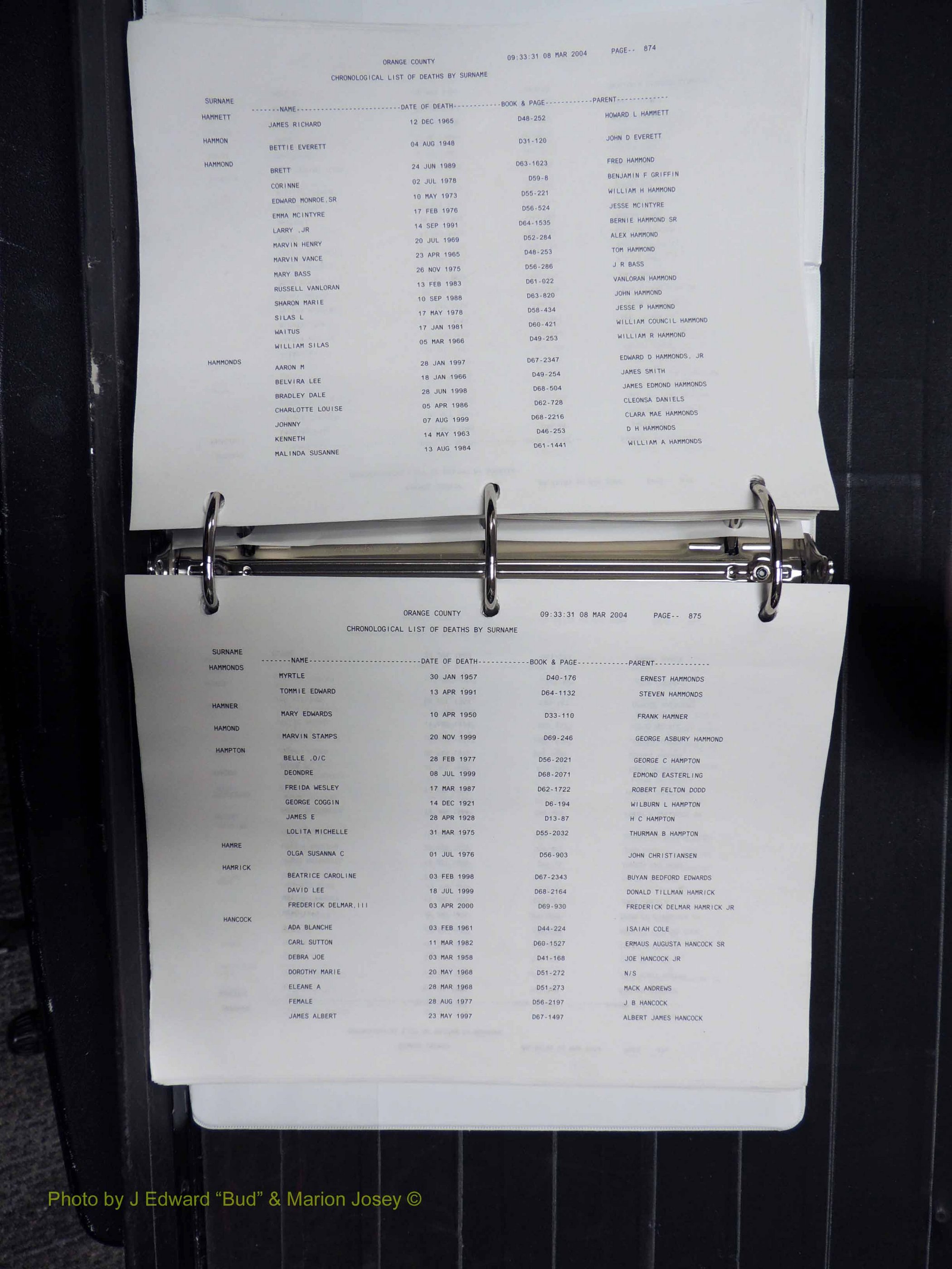 Orange Co, NC, Death Index, G-O, 1913-1998 (158).JPG