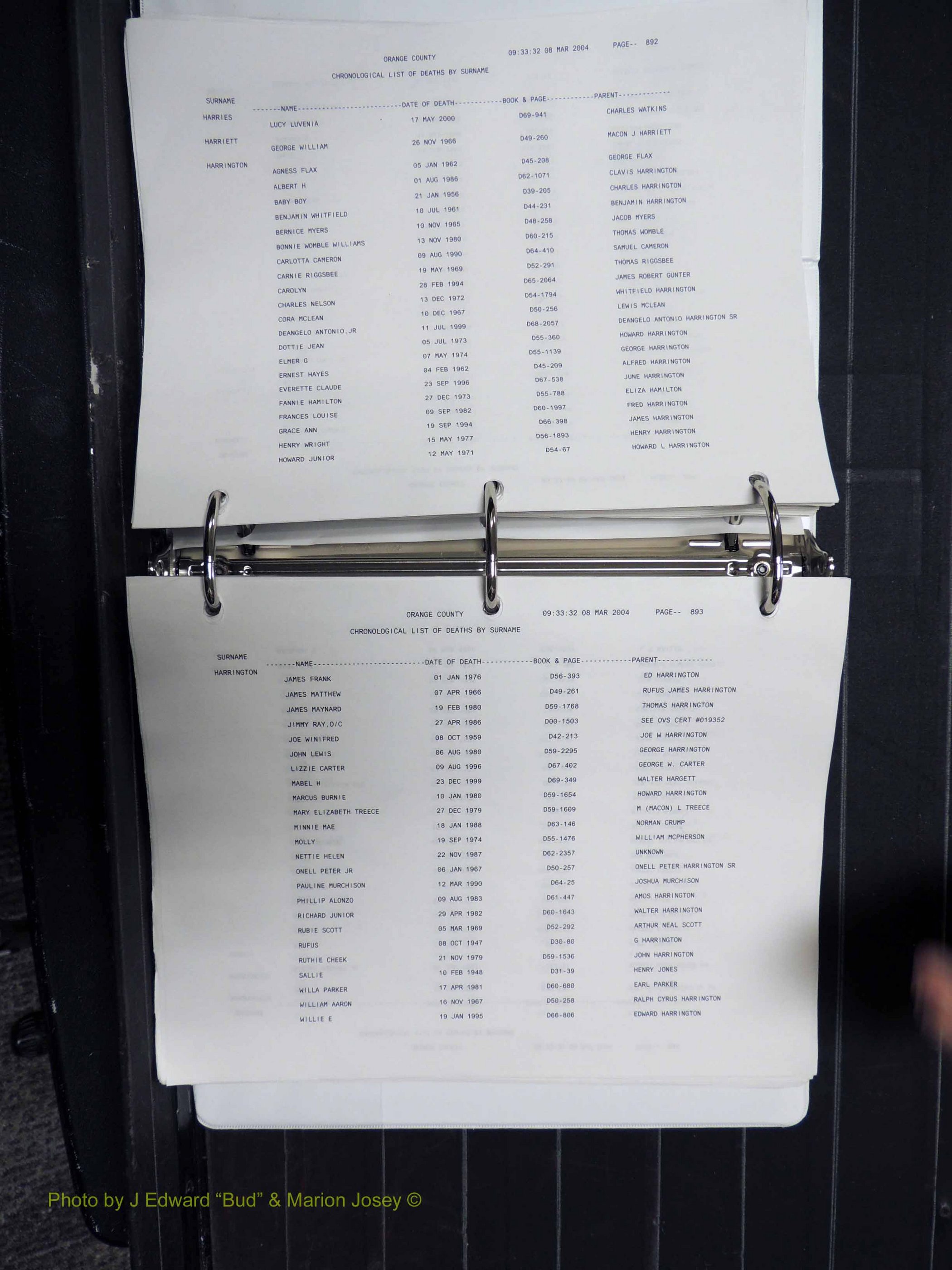Orange Co, NC, Death Index, G-O, 1913-1998 (167).JPG