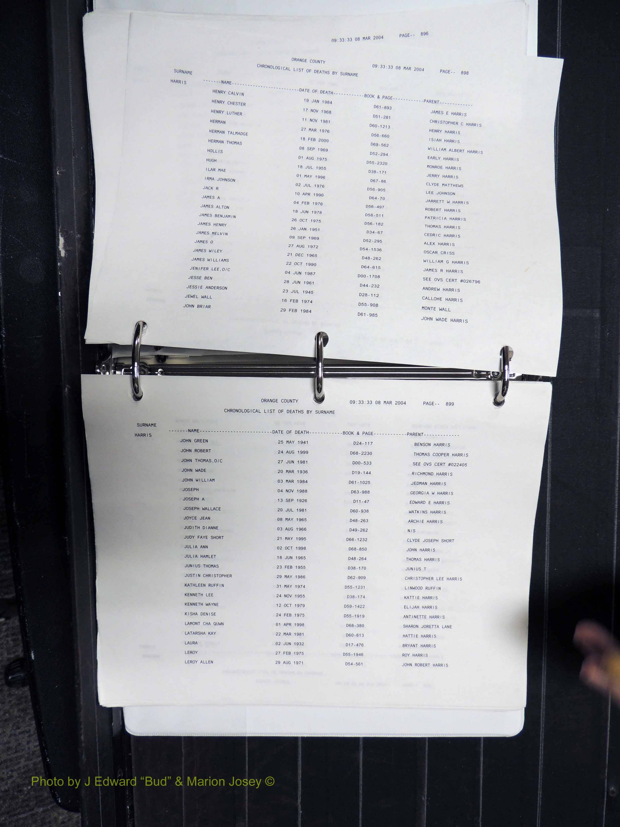 Orange Co, NC, Death Index, G-O, 1913-1998 (170).JPG
