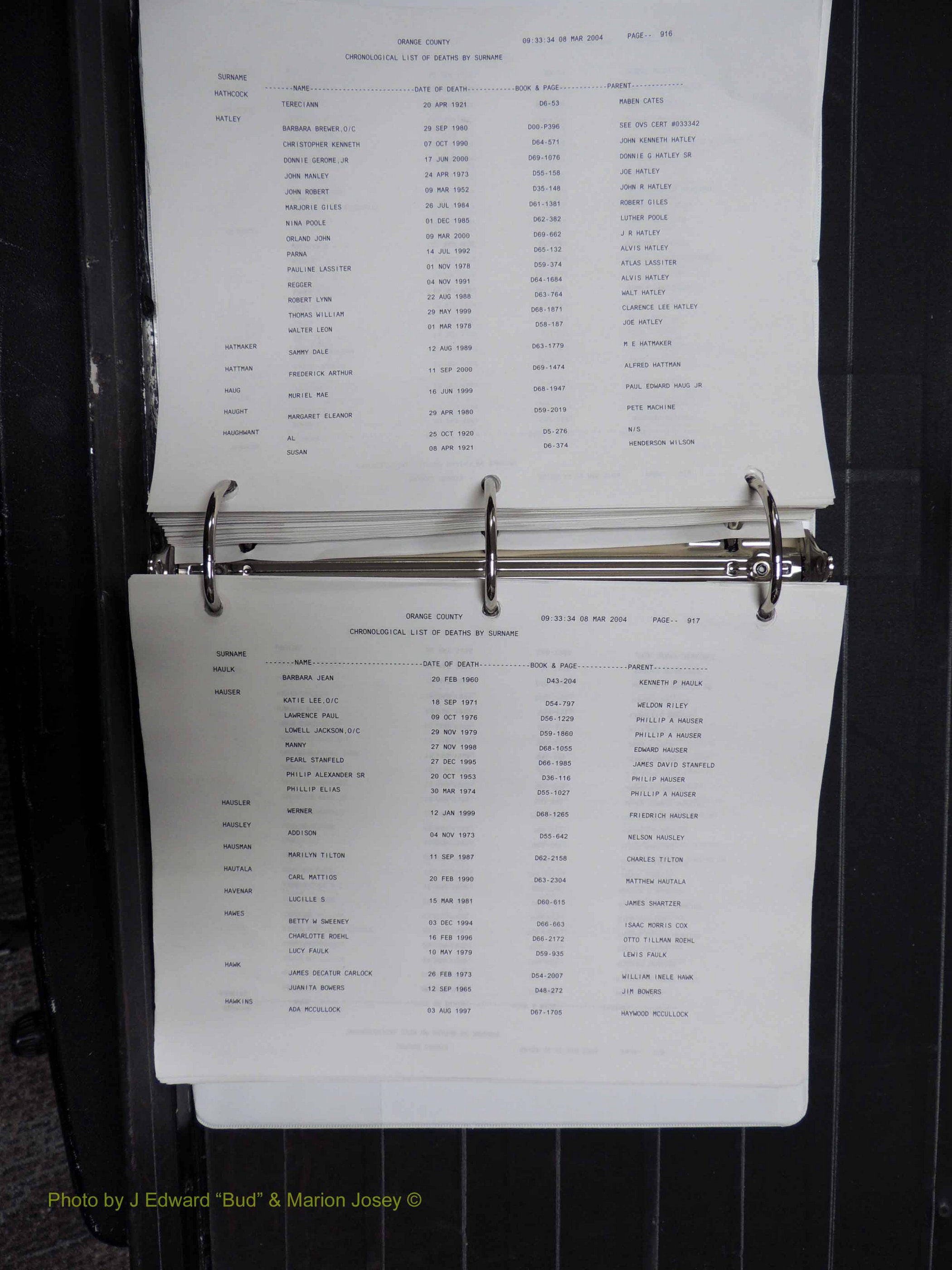 Orange Co, NC, Death Index, G-O, 1913-1998 (180).JPG