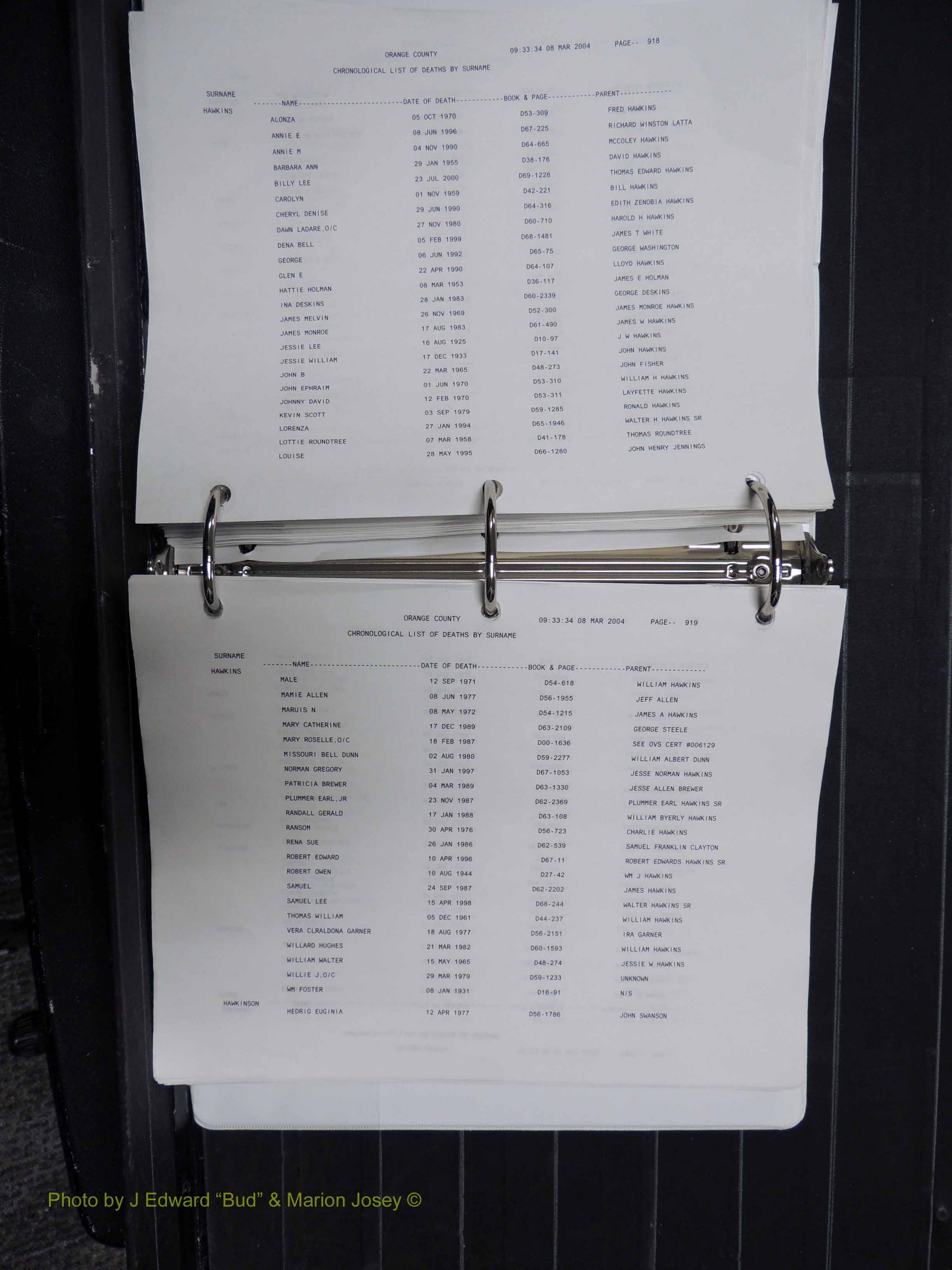 Orange Co, NC, Death Index, G-O, 1913-1998 (181).JPG