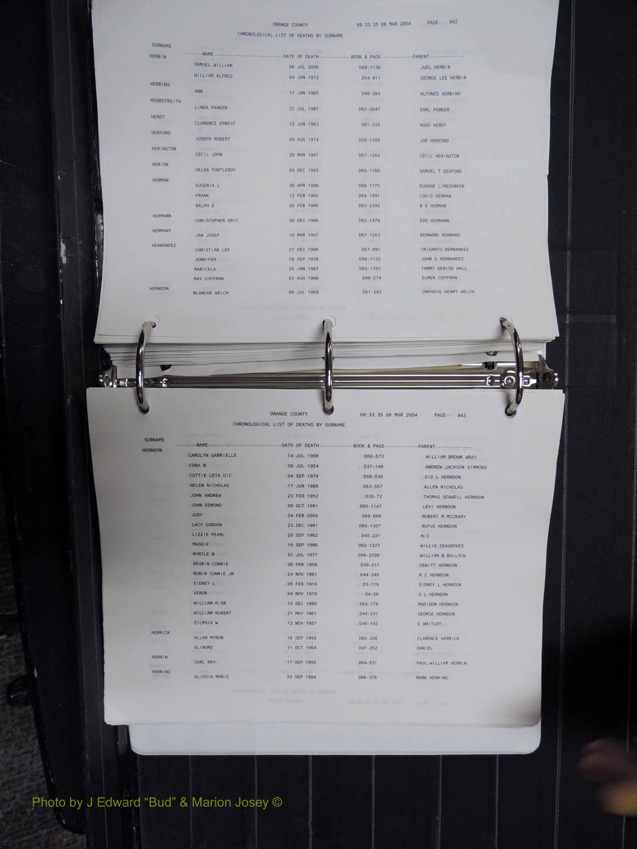 Orange Co, NC, Death Index, G-O, 1913-1998 (194).JPG