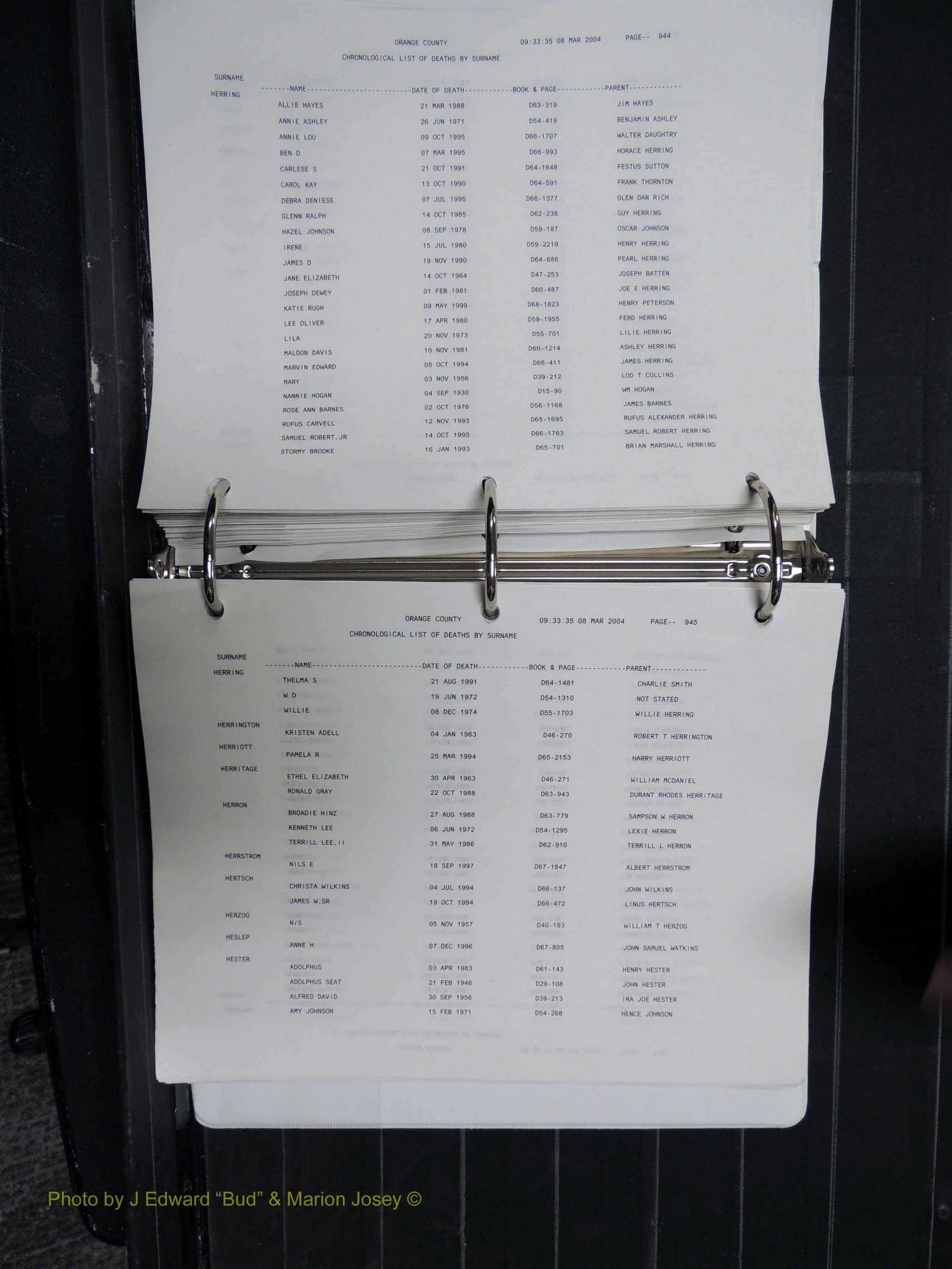 Orange Co, NC, Death Index, G-O, 1913-1998 (195).JPG