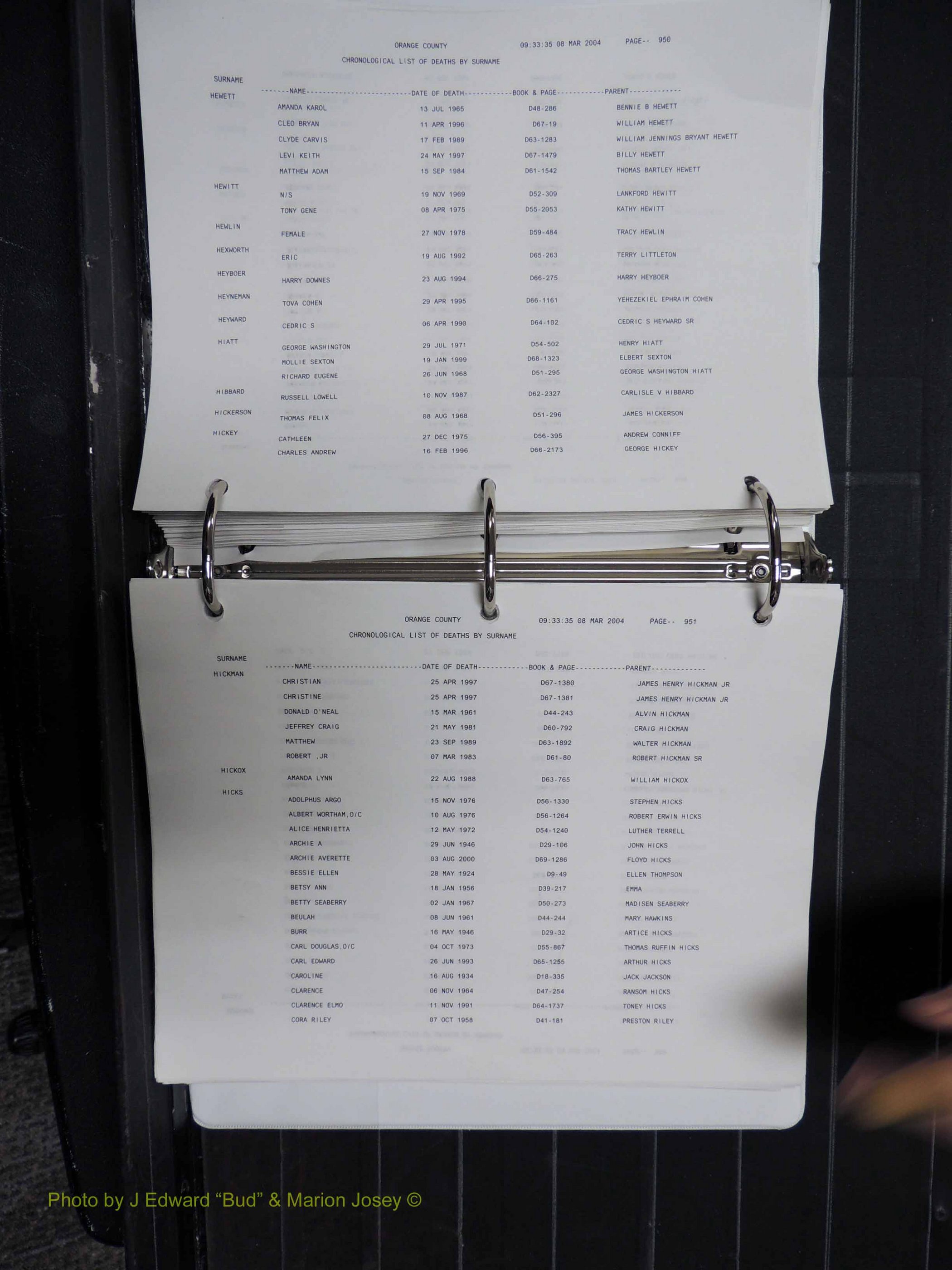 Orange Co, NC, Death Index, G-O, 1913-1998 (198).JPG