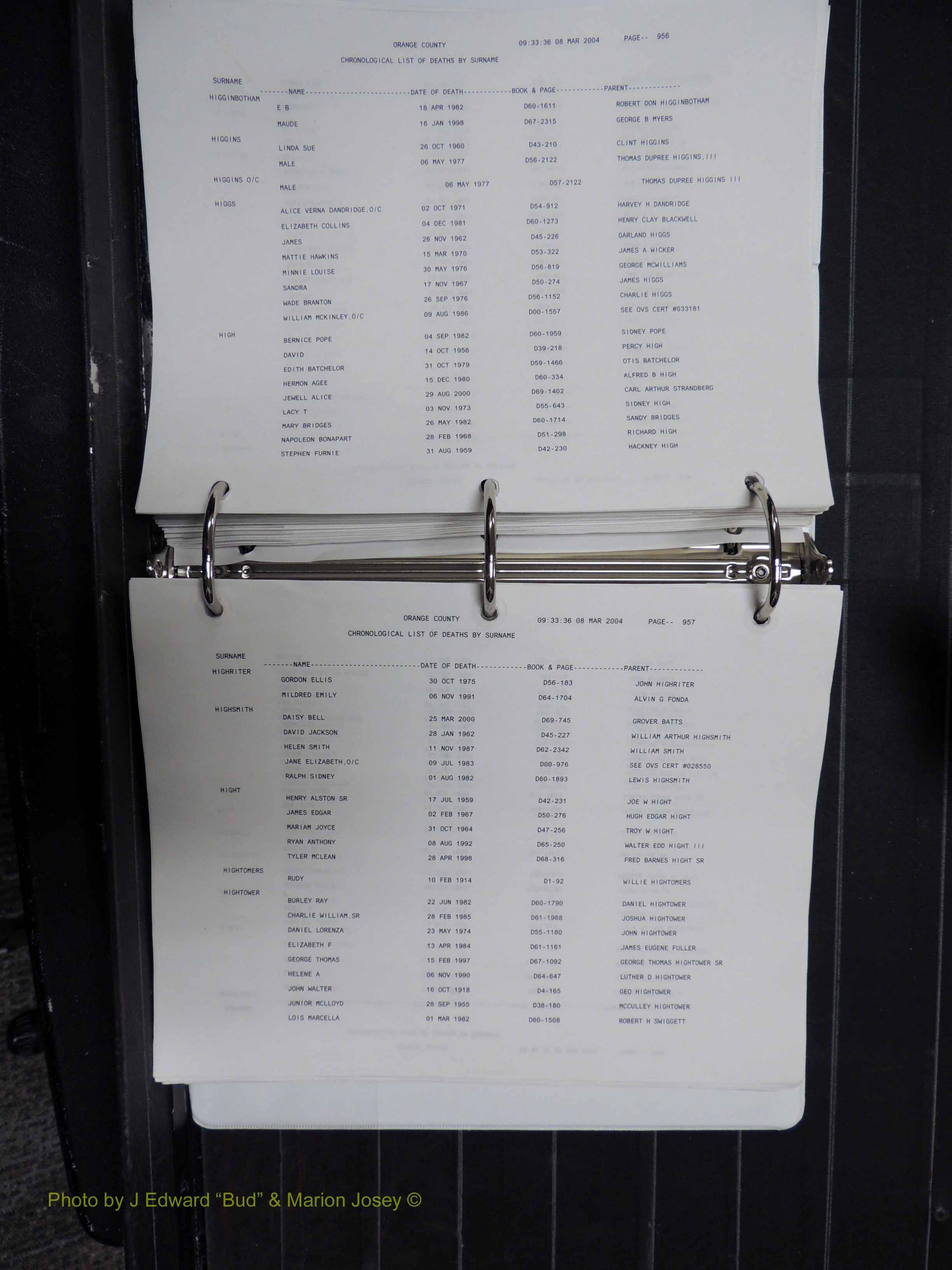 Orange Co, NC, Death Index, G-O, 1913-1998 (201).JPG