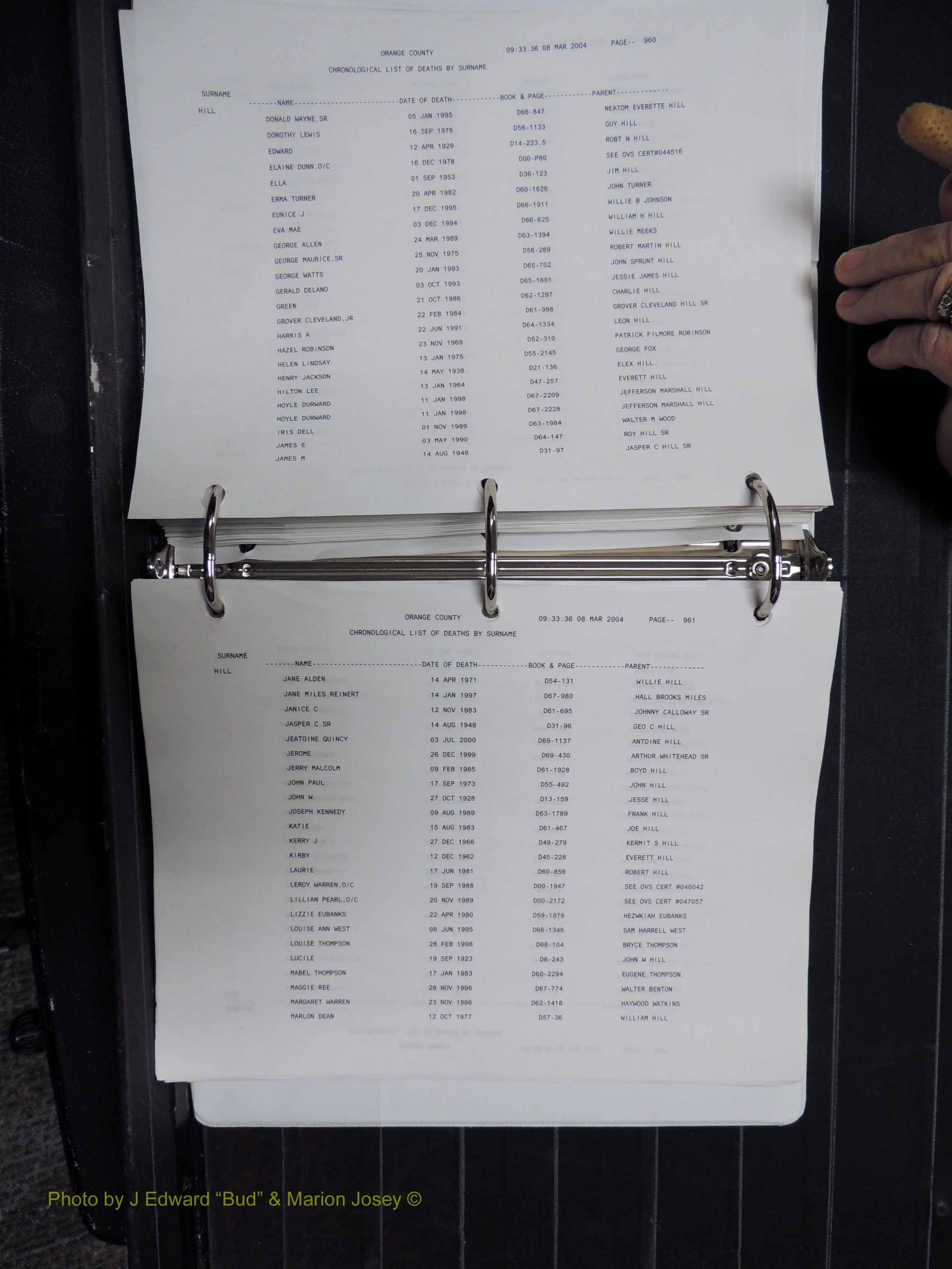 Orange Co, NC, Death Index, G-O, 1913-1998 (203).JPG