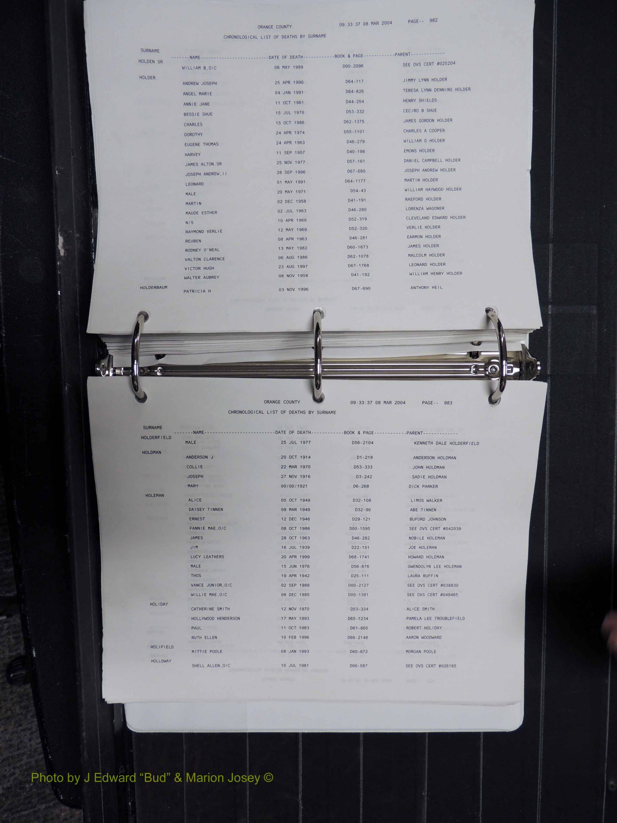 Orange Co, NC, Death Index, G-O, 1913-1998 (215).JPG