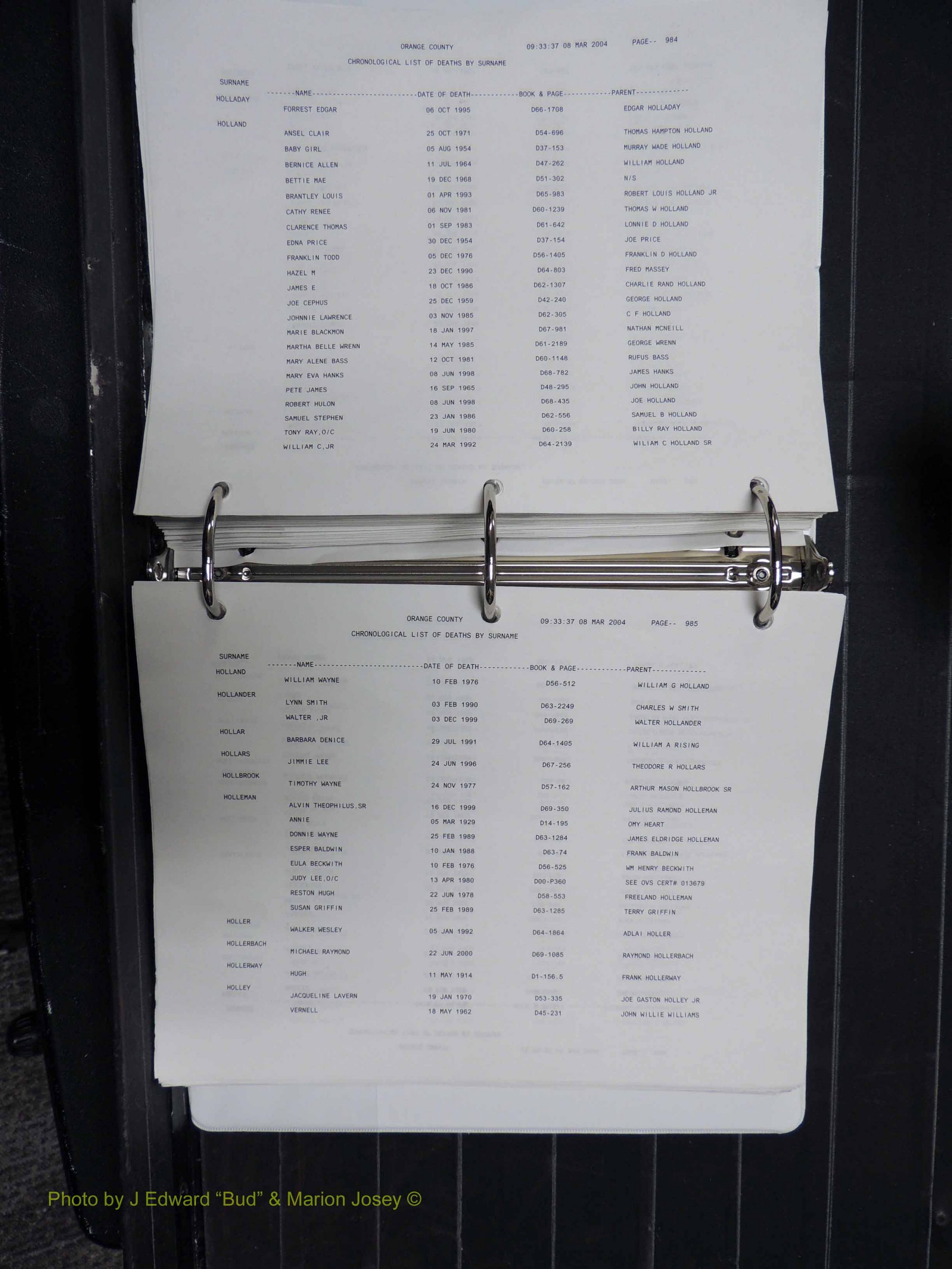 Orange Co, NC, Death Index, G-O, 1913-1998 (216).JPG