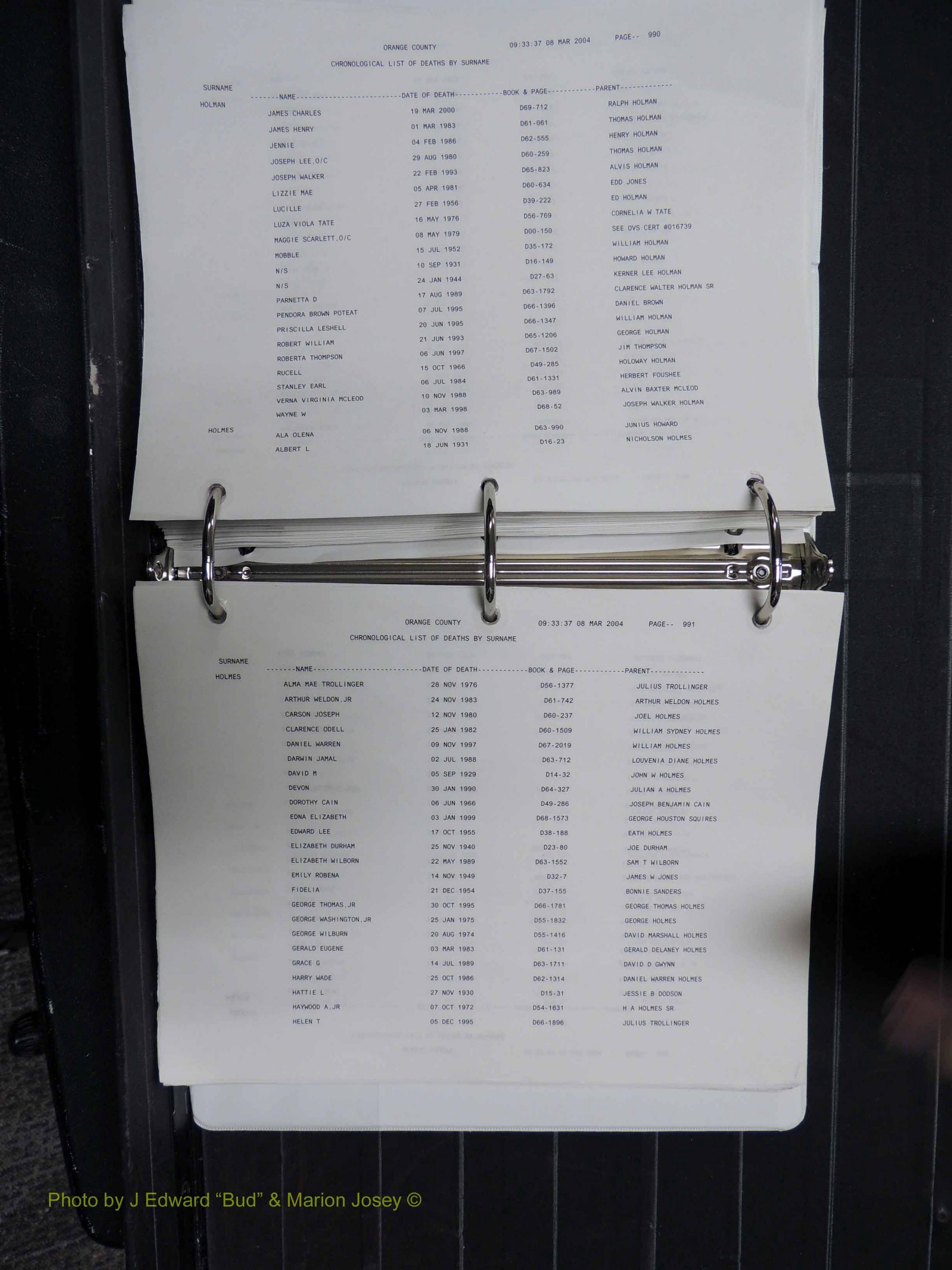 Orange Co, NC, Death Index, G-O, 1913-1998 (219).JPG
