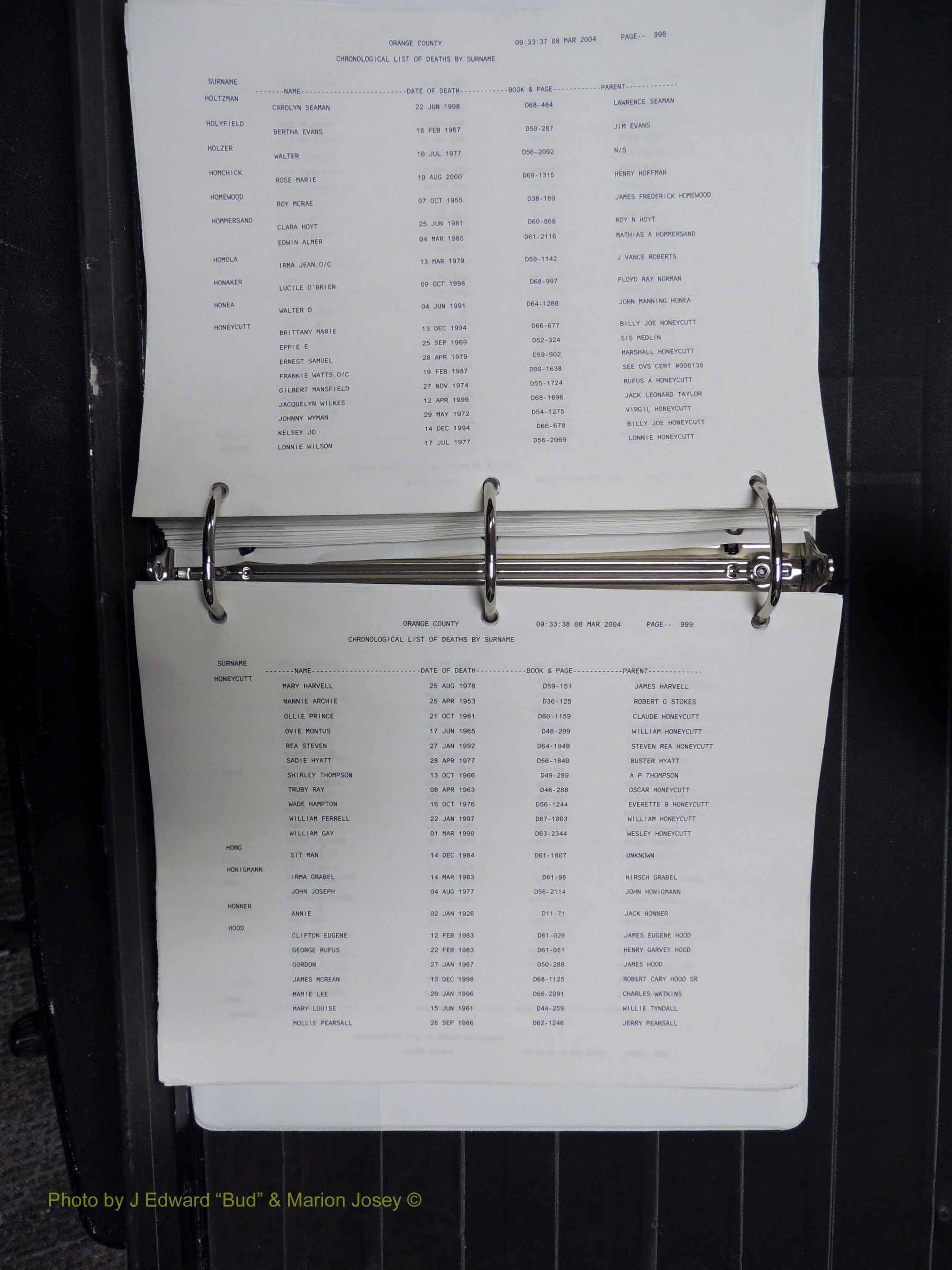 Orange Co, NC, Death Index, G-O, 1913-1998 (223).JPG