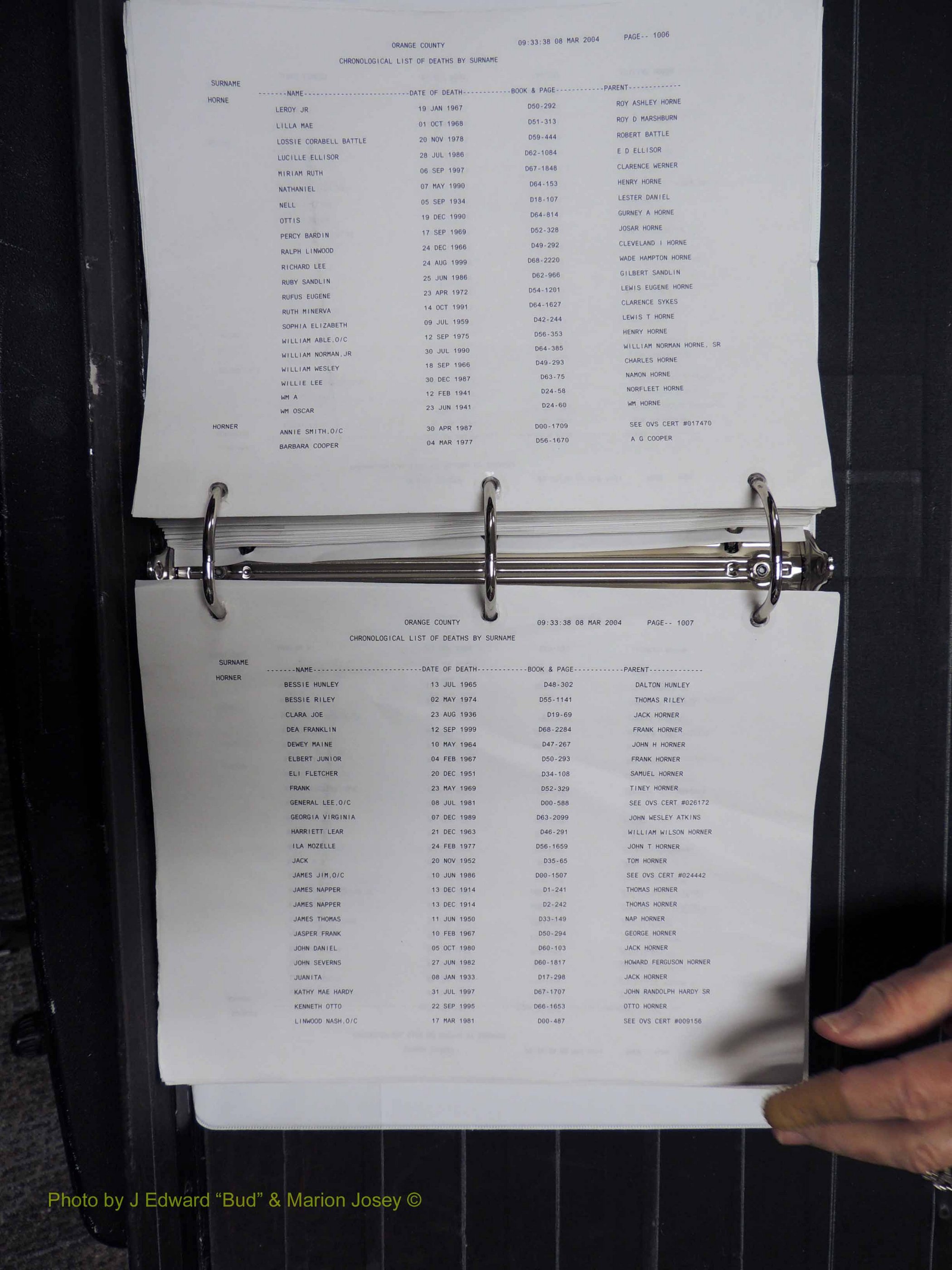 Orange Co, NC, Death Index, G-O, 1913-1998 (228).JPG