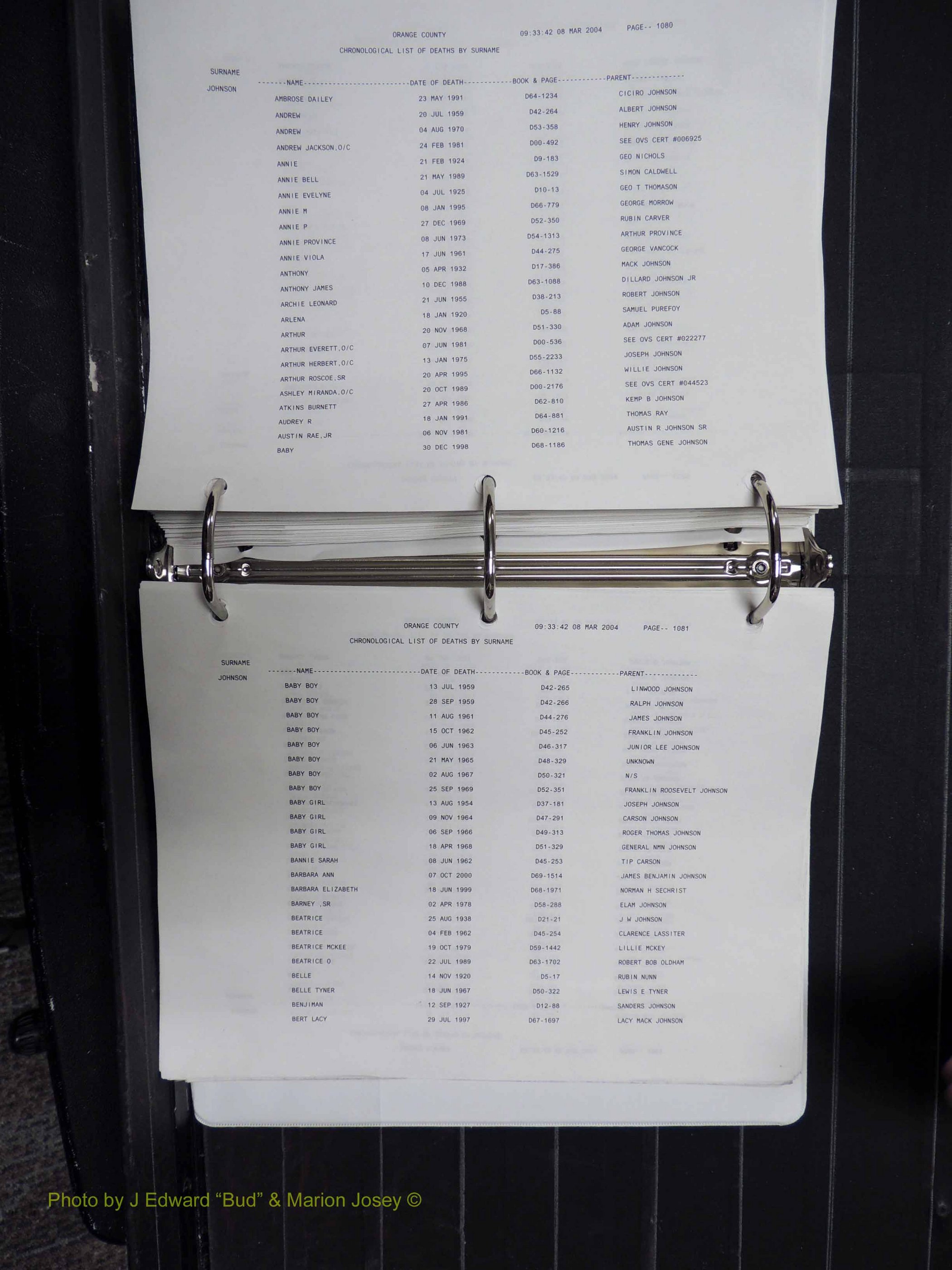 Orange Co, NC, Death Index, G-O, 1913-1998 (264).JPG