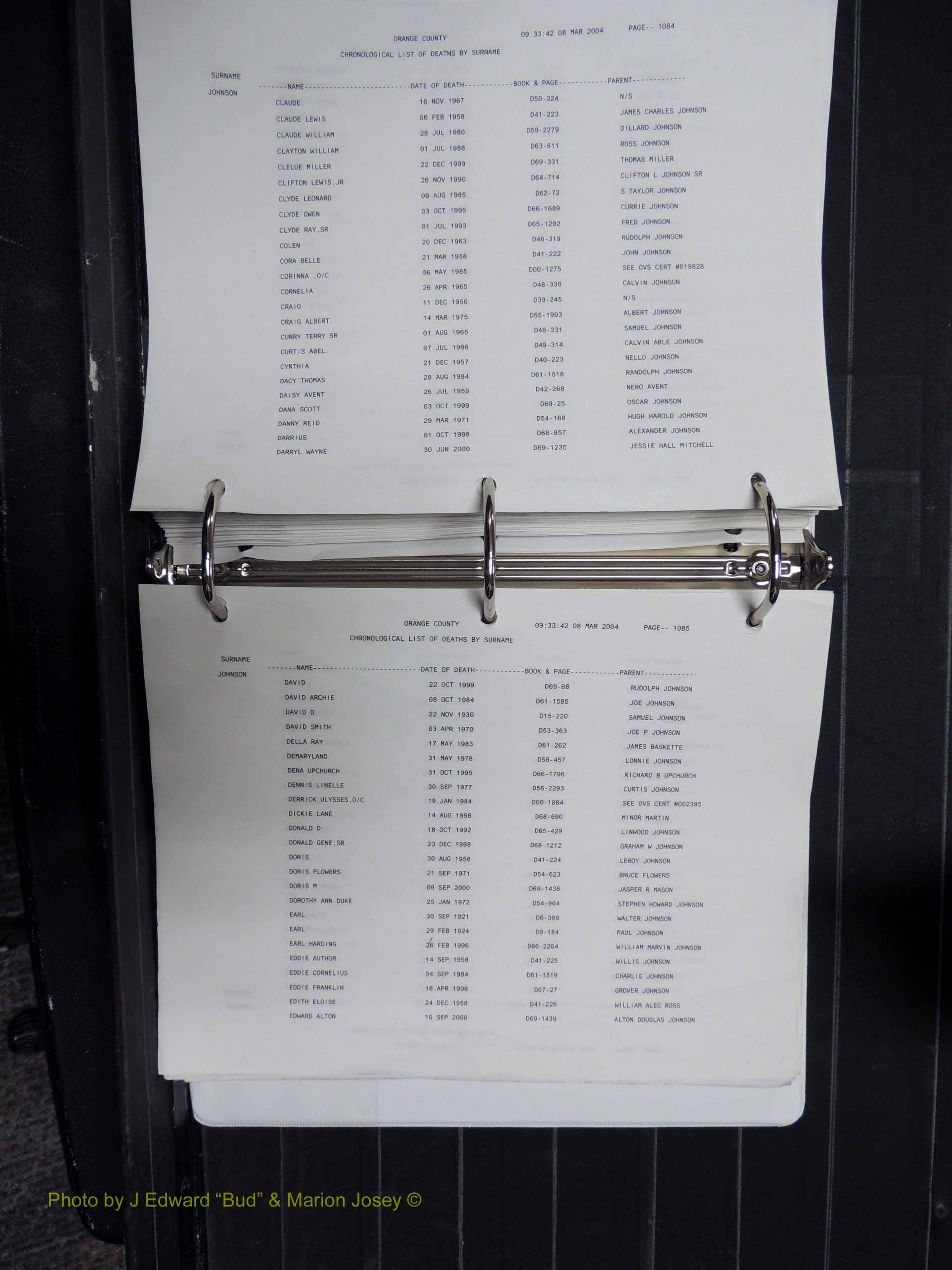 Orange Co, NC, Death Index, G-O, 1913-1998 (266).JPG