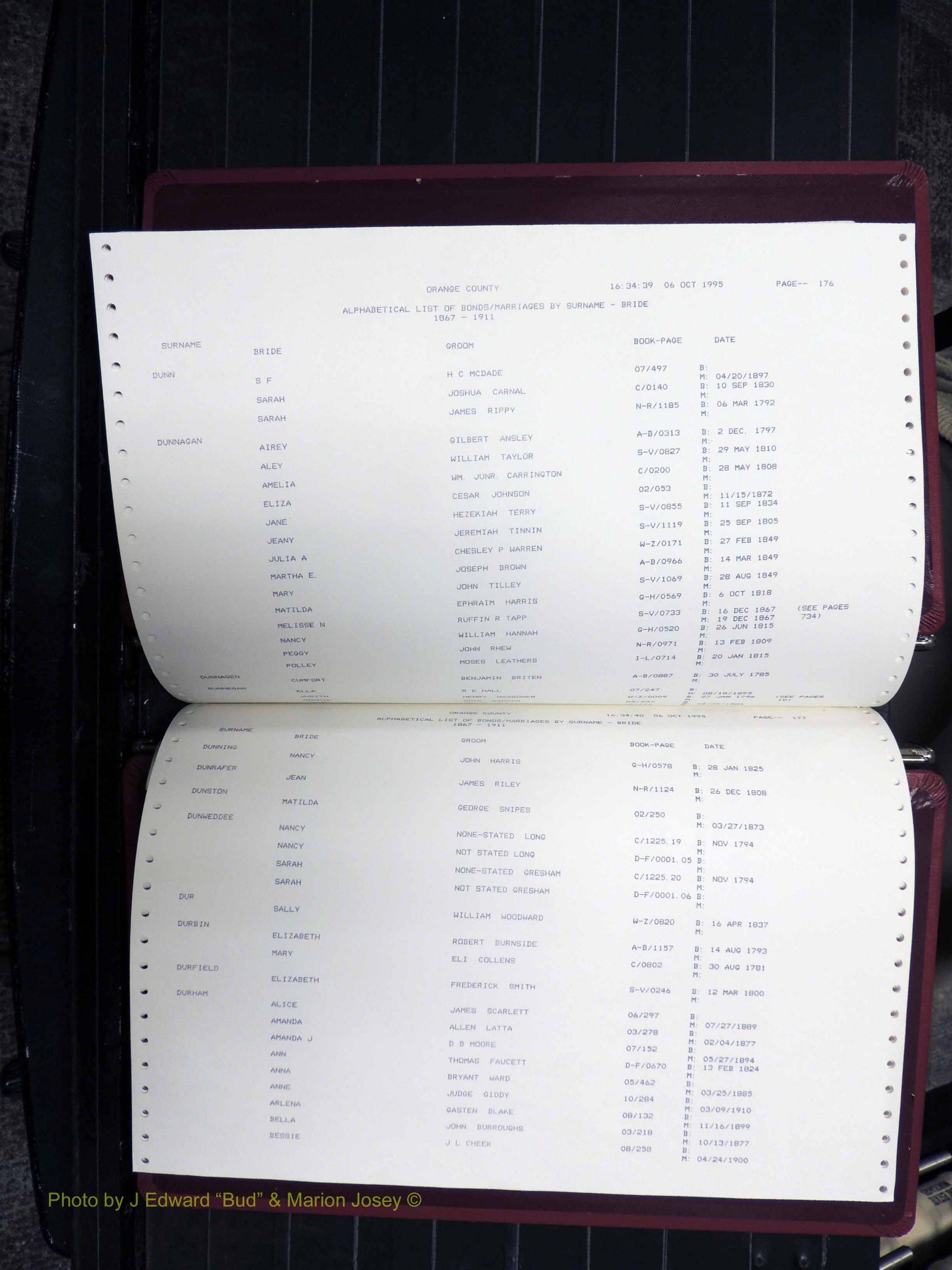Orange Co, NC, Marriages, Female, A-I, 1752-1911 (190).JPG