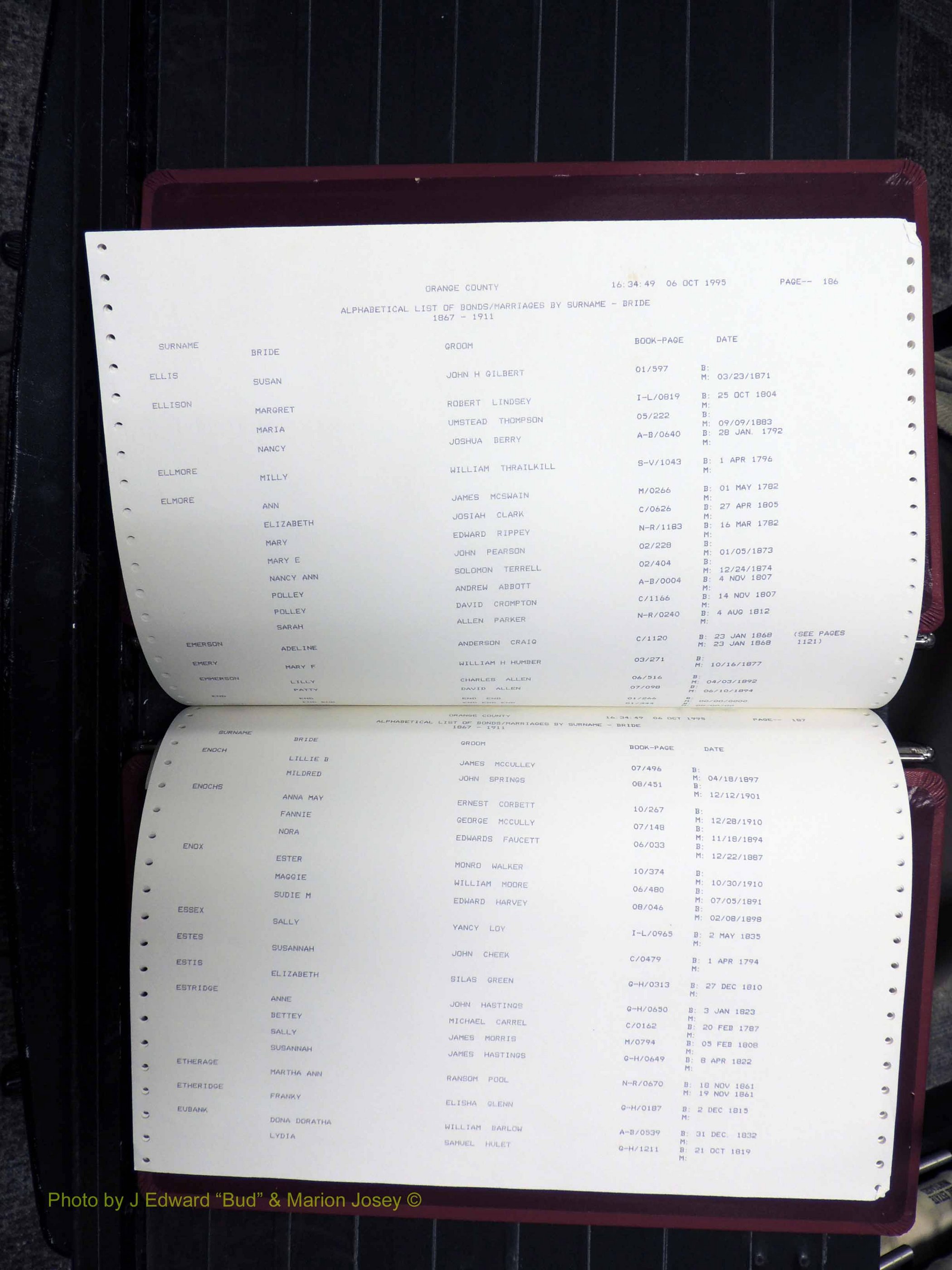Orange Co, NC, Marriages, Female, A-I, 1752-1911 (195).JPG