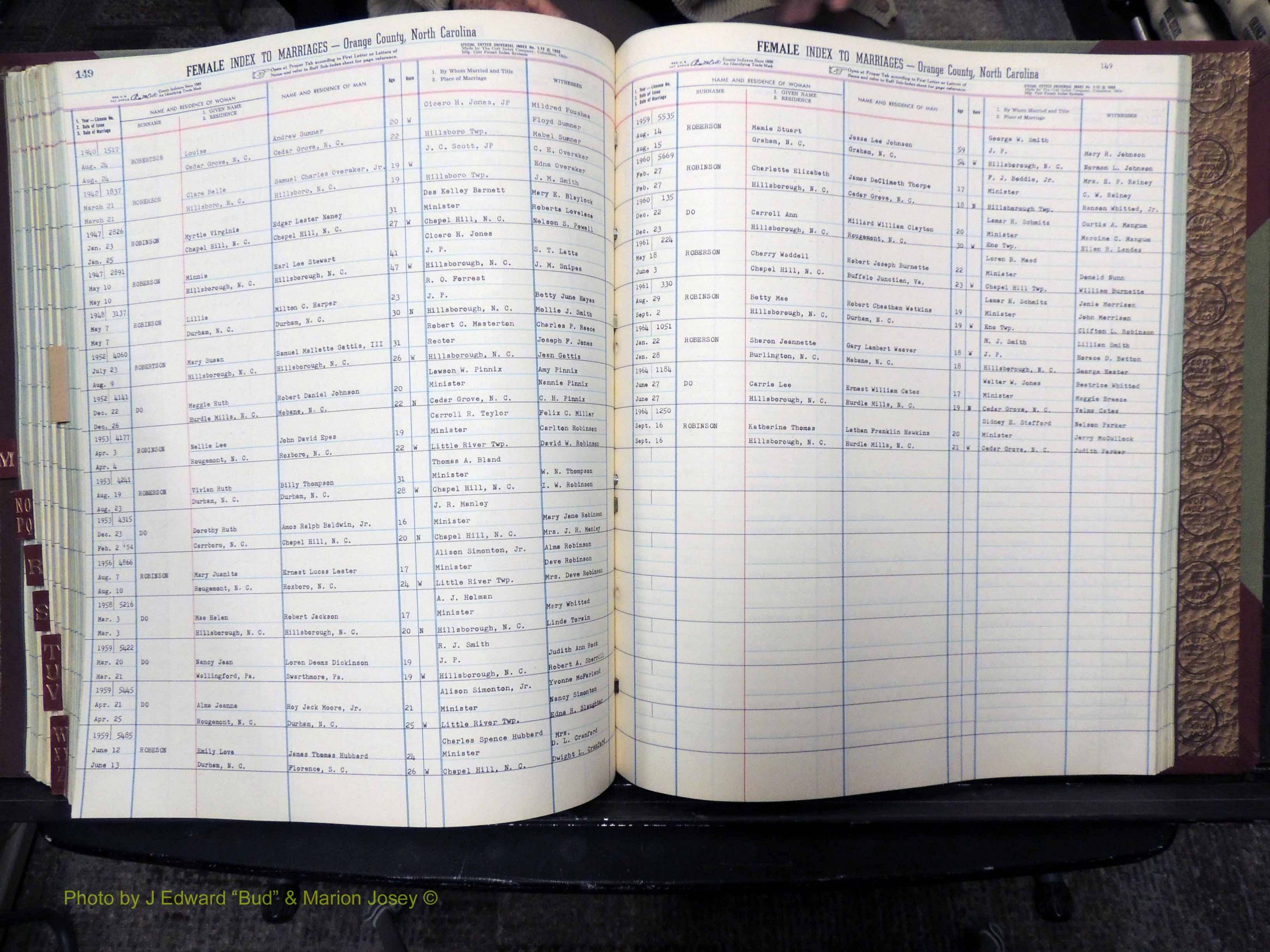 Orange Co, NC, Marriages, Female, A-L, 1911-1964 (480).JPG