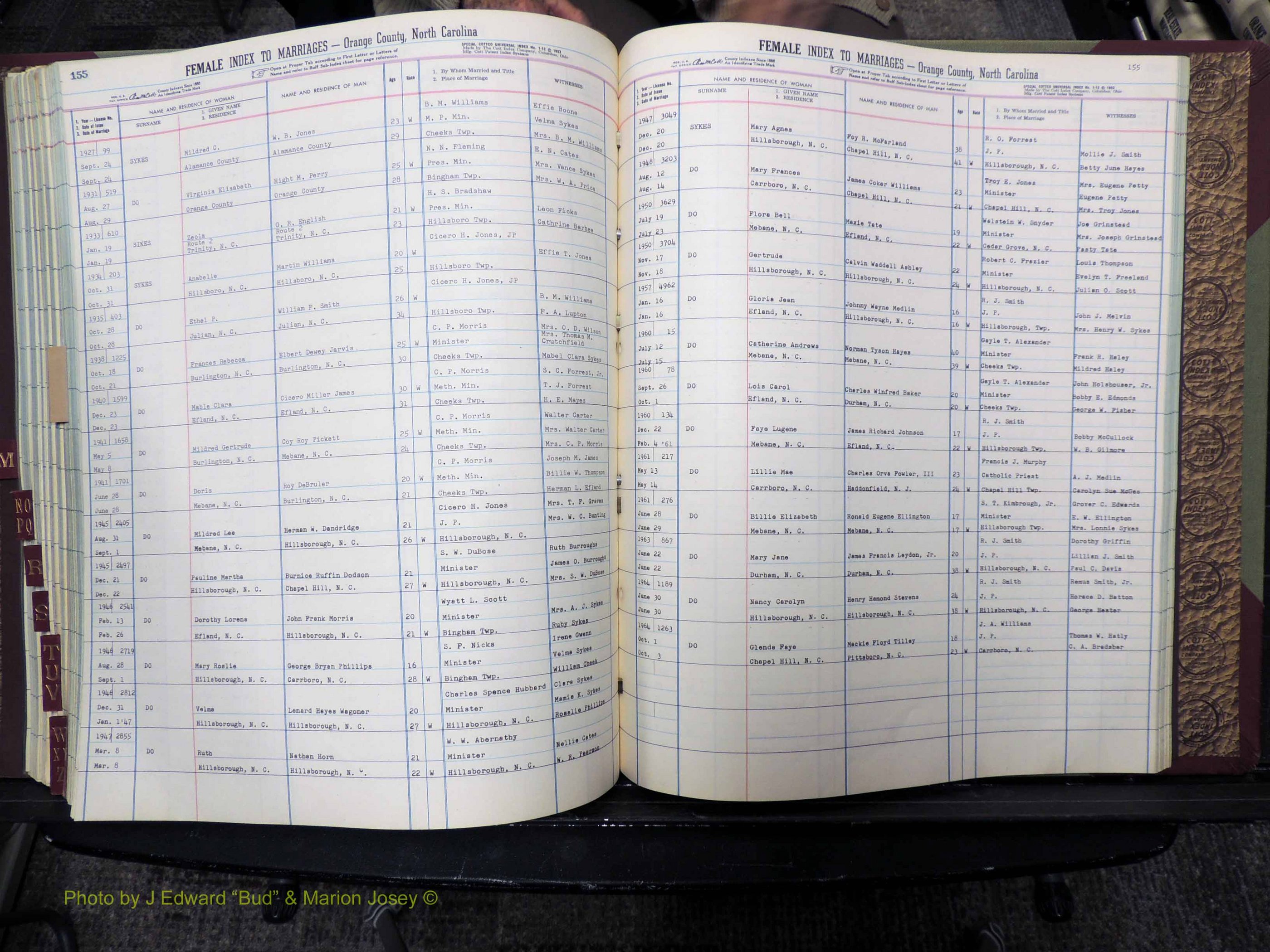 Orange Co, NC, Marriages, Female, A-L, 1911-1964 (492).JPG