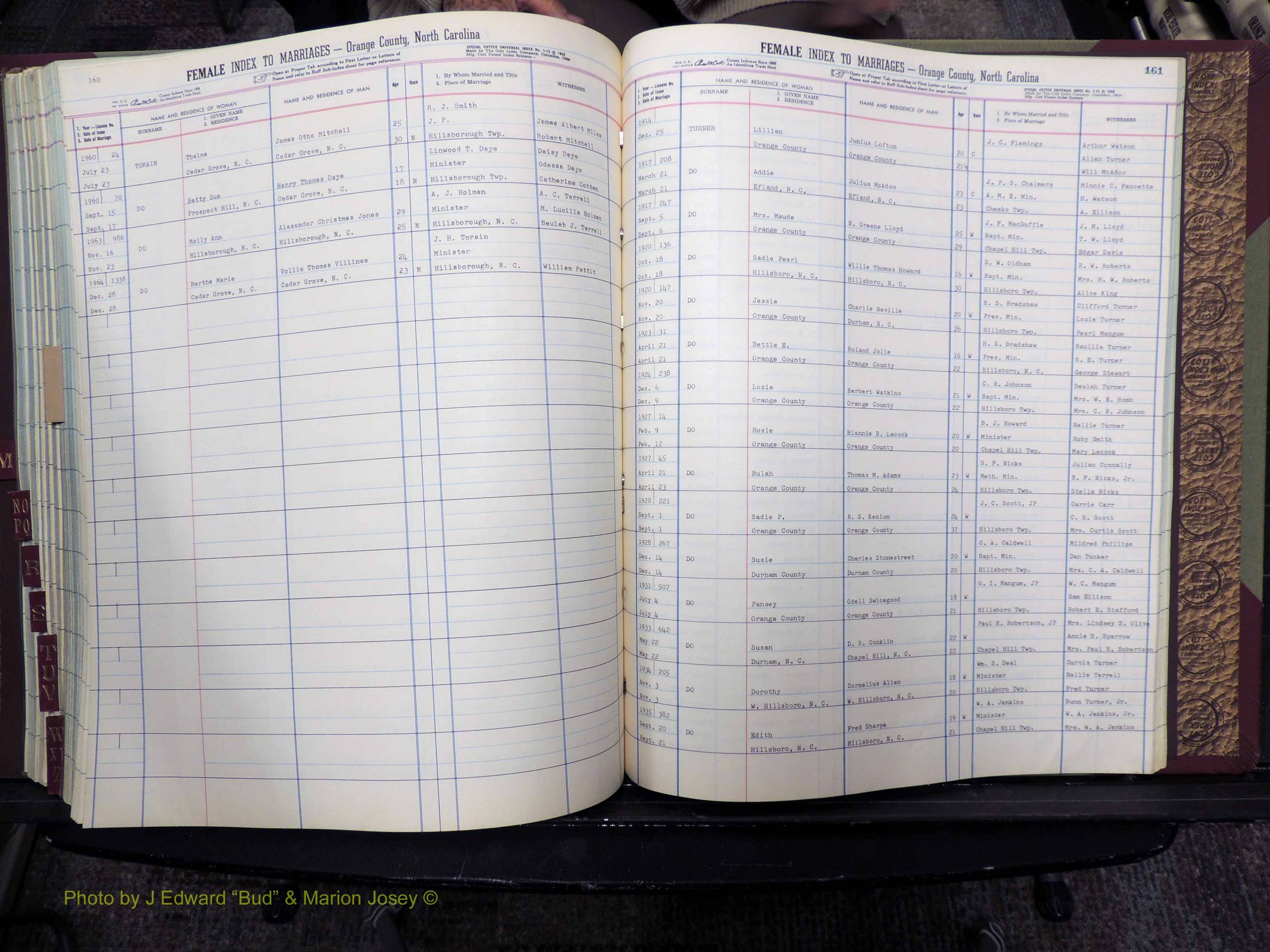 Orange Co, NC, Marriages, Female, A-L, 1911-1964 (506).JPG