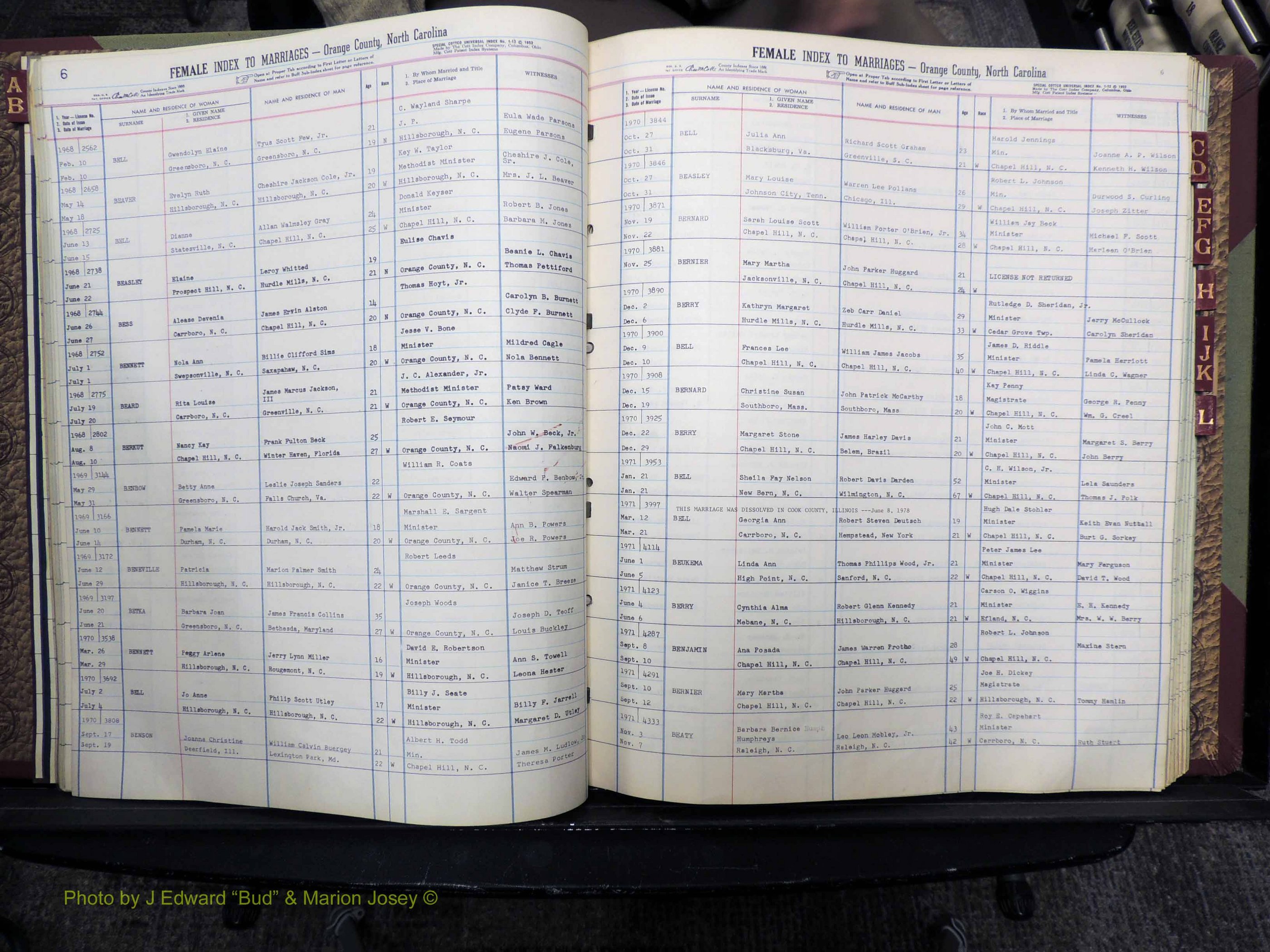 Orange Co, NC, Marriages, Female, A-L, 1965-1978 (117).JPG