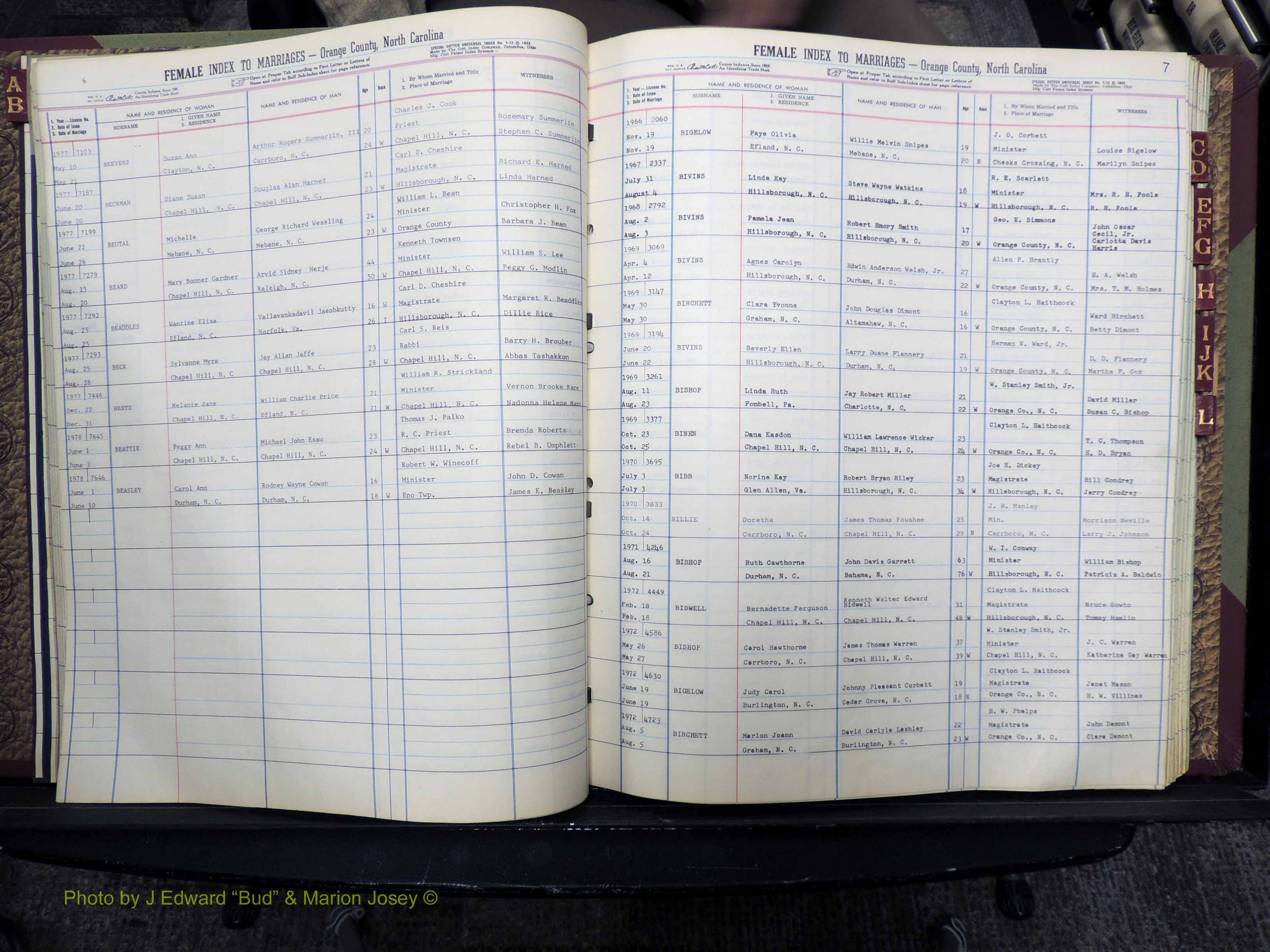 Orange Co, NC, Marriages, Female, A-L, 1965-1978 (119).JPG