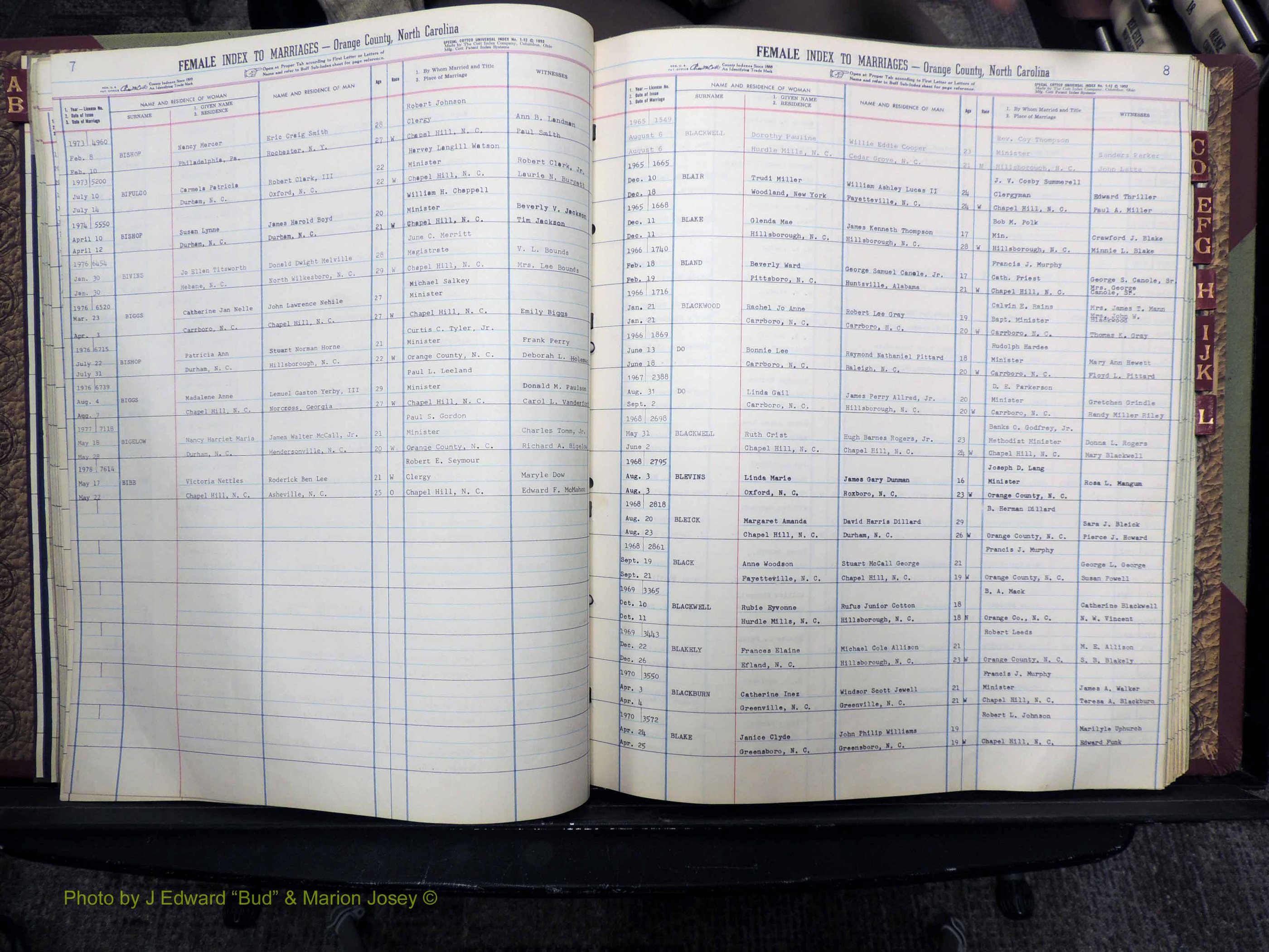Orange Co, NC, Marriages, Female, A-L, 1965-1978 (120).JPG