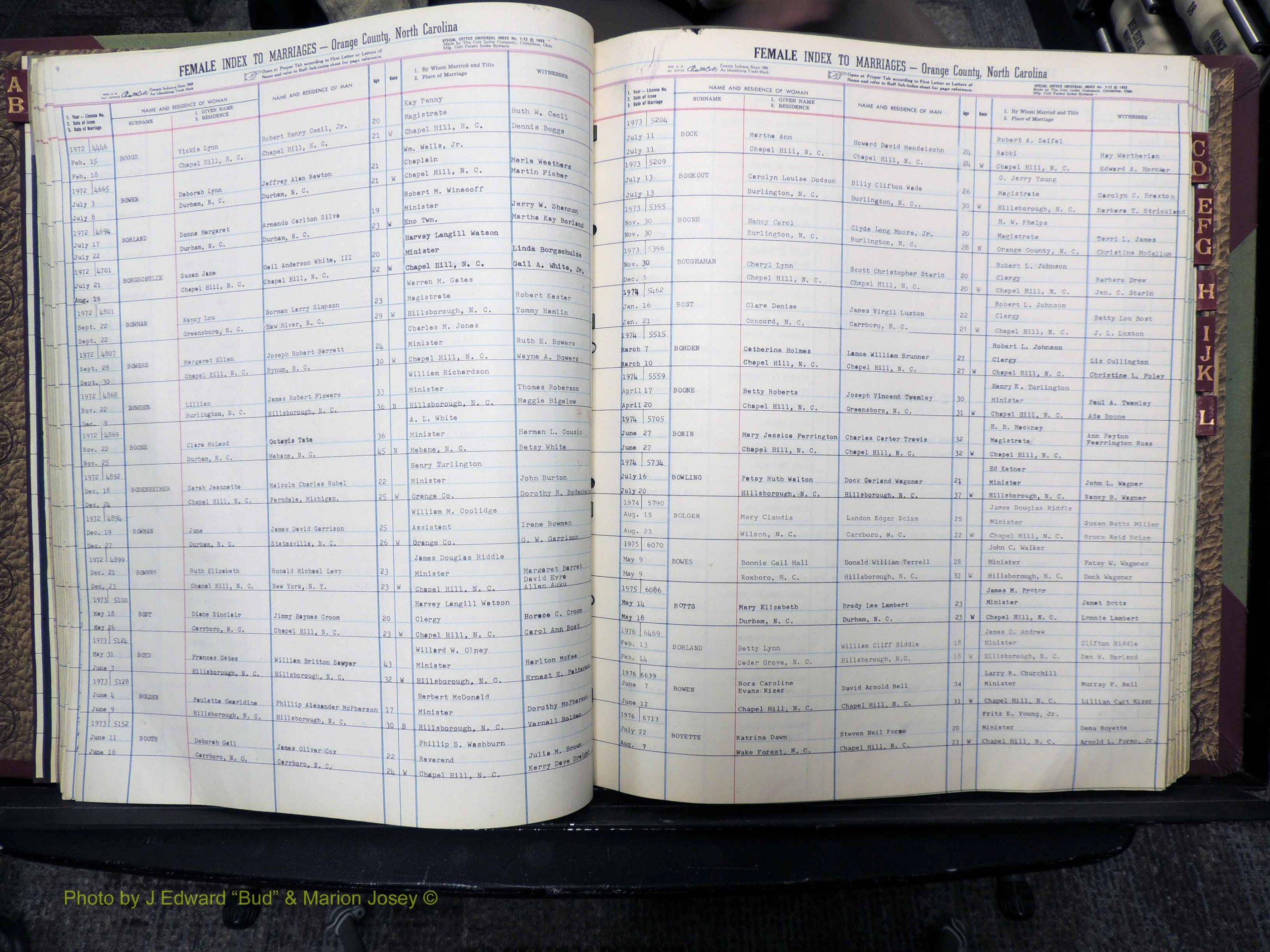 Orange Co, NC, Marriages, Female, A-L, 1965-1978 (124).JPG