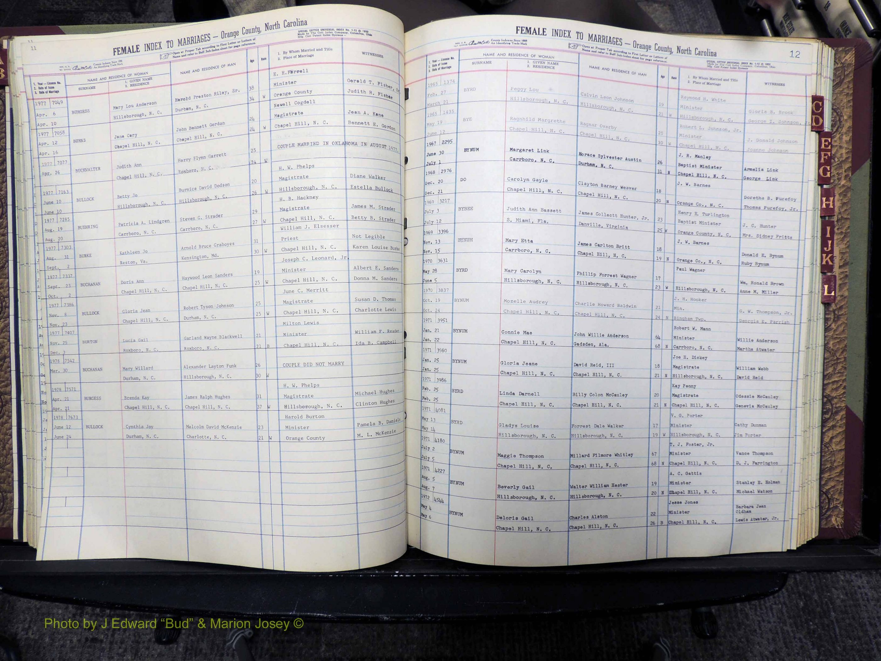 Orange Co, NC, Marriages, Female, A-L, 1965-1978 (132).JPG